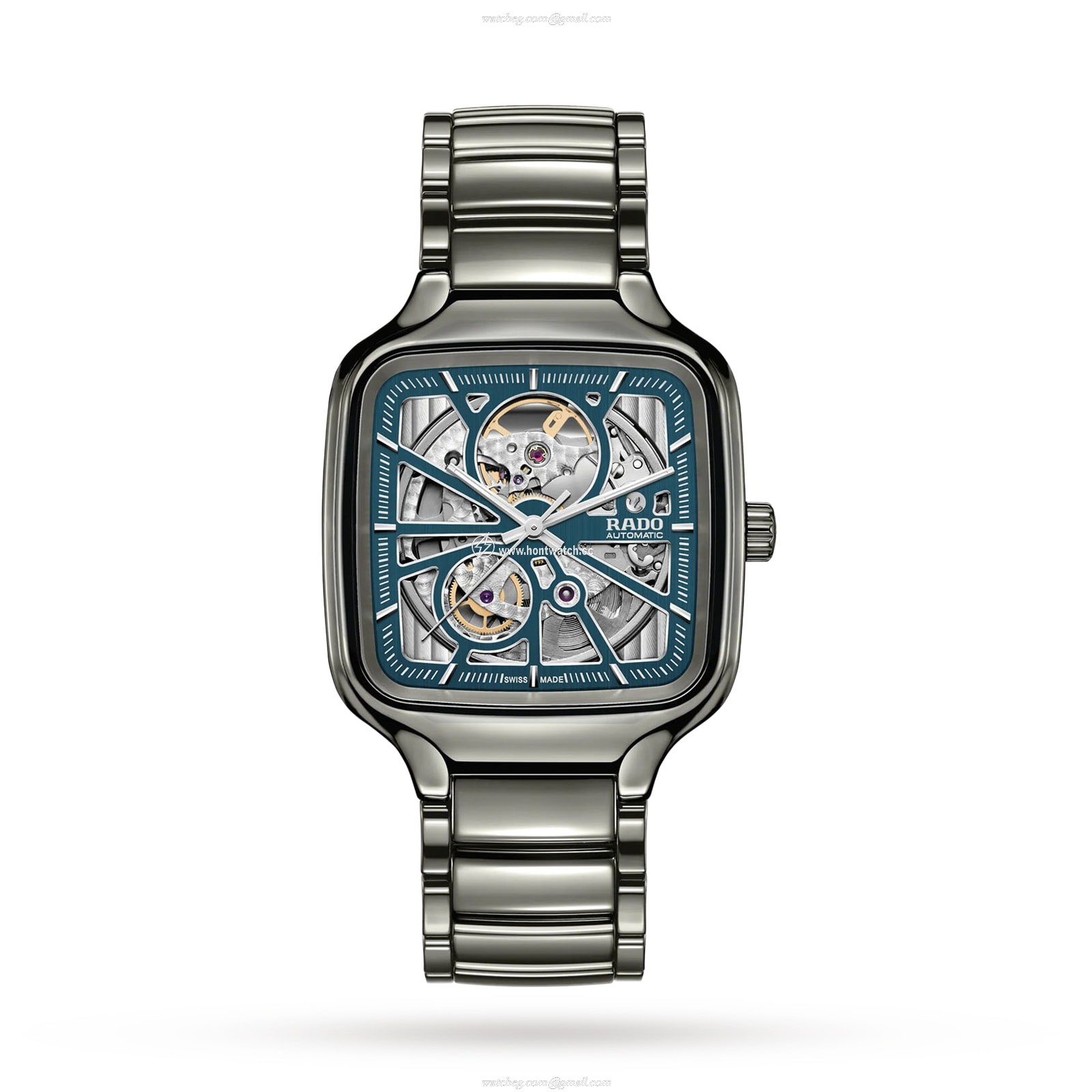 Rado True Square R27083202 Ceramic Automatic Blue Watch | 38mm