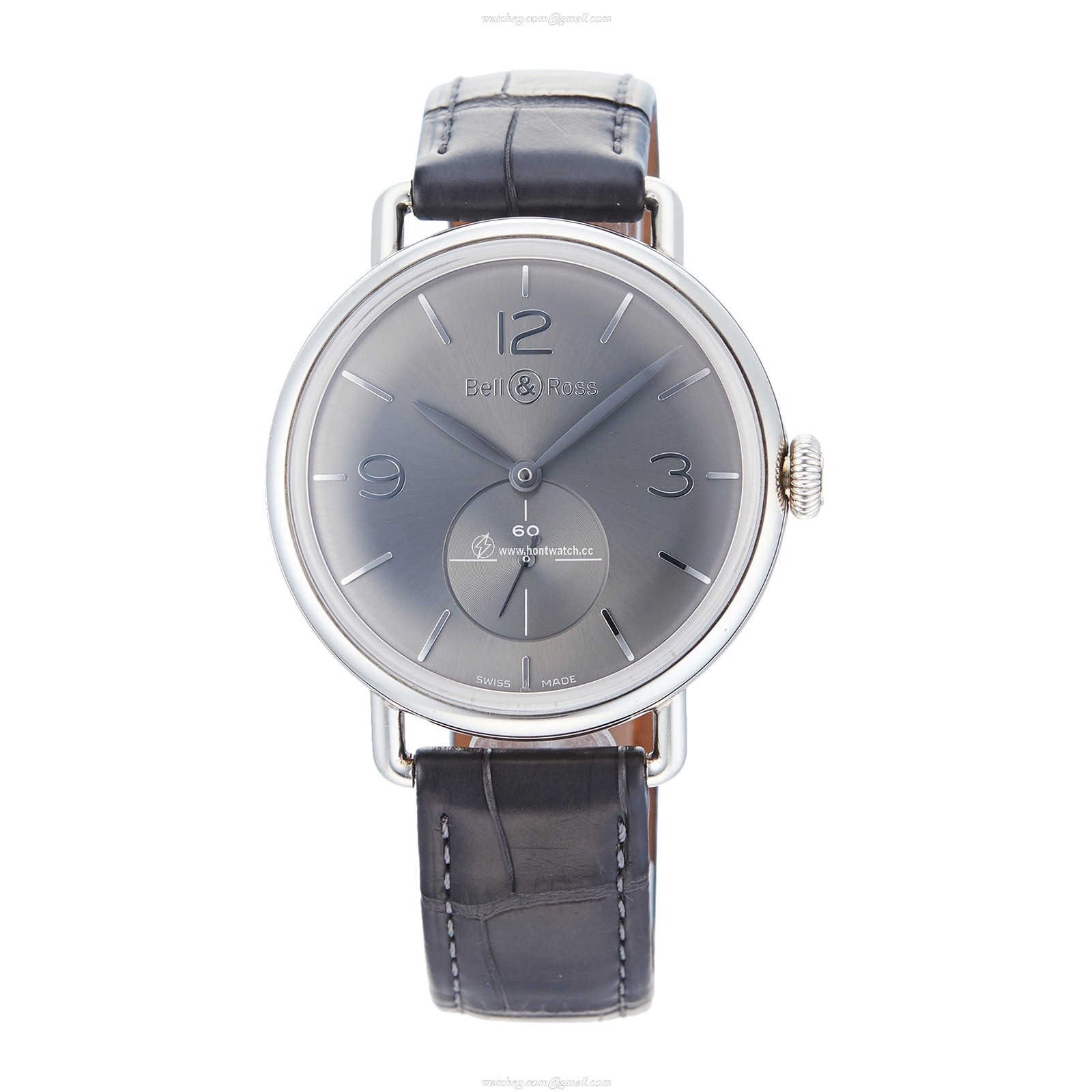 Bell & Ross WW1 Silver Manual Winding Grey Watch - 41mm Pre-Owned