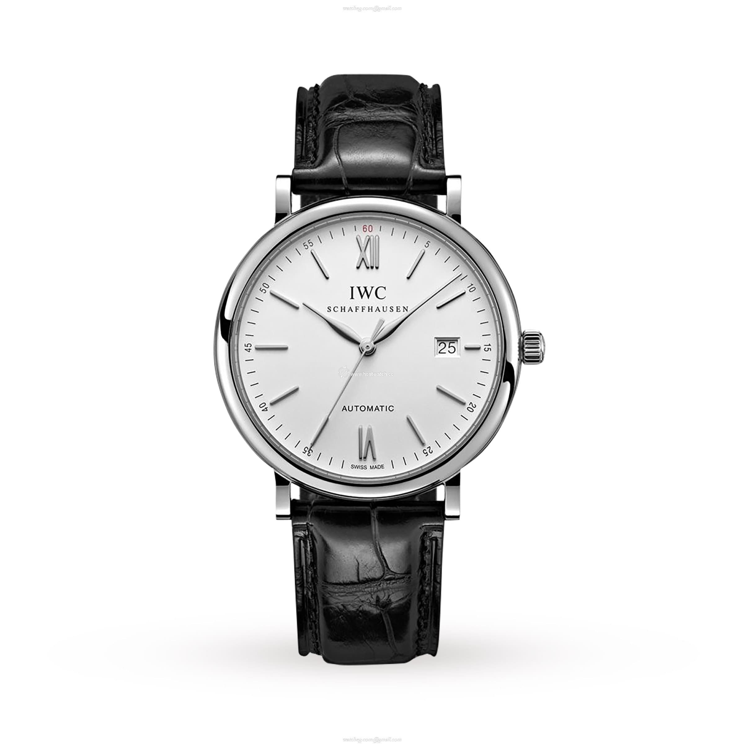 IWC Portofino IW356501 Automatic Watch - 40mm Stainless Steel Silver Dial