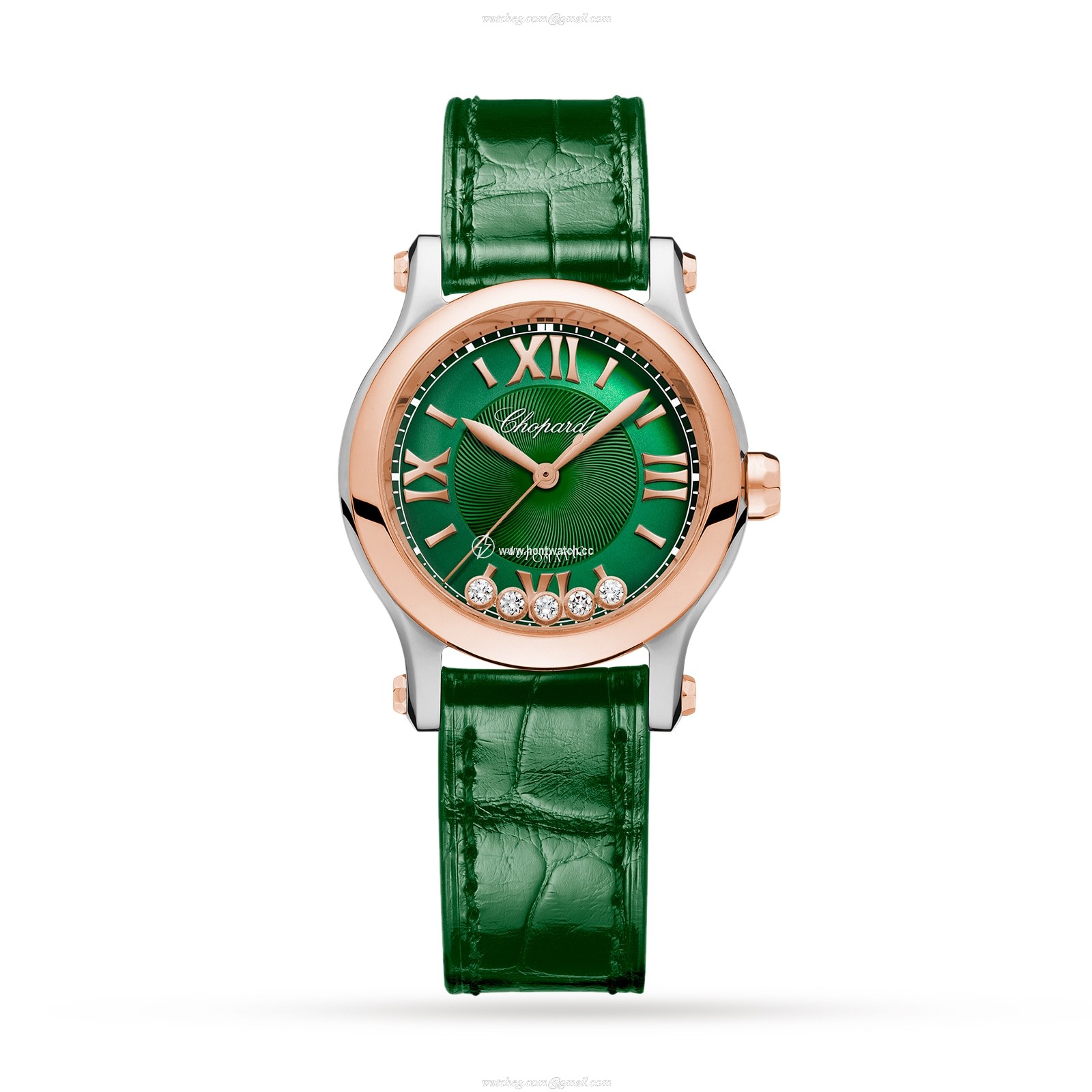 Chopard Happy Sport 278573-6032 | 30mm Green Dial | 18ct Rose Gold Automatic