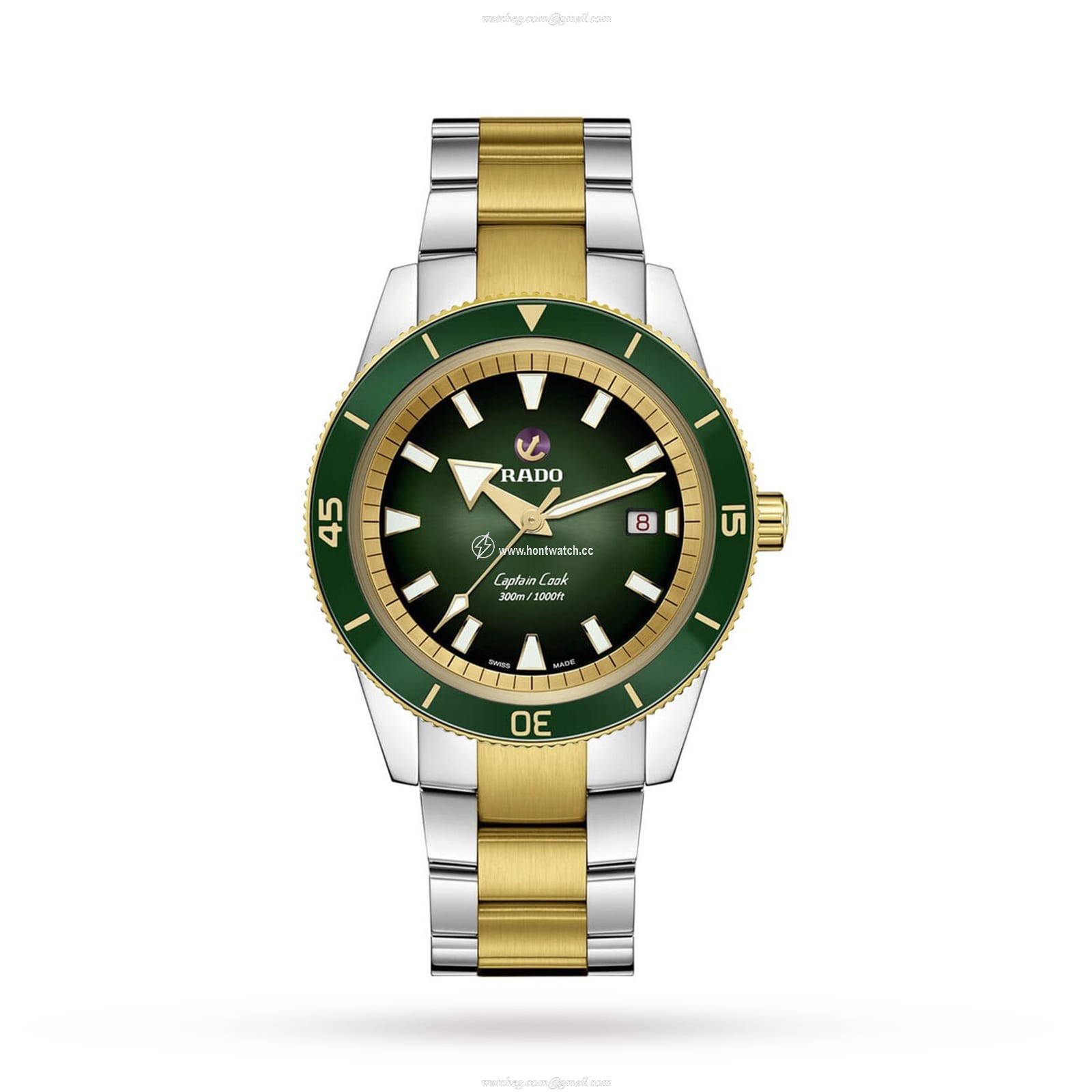 Rado Captain Cook R32138303 Automatic Green Dial - 42mm Stainless Steel