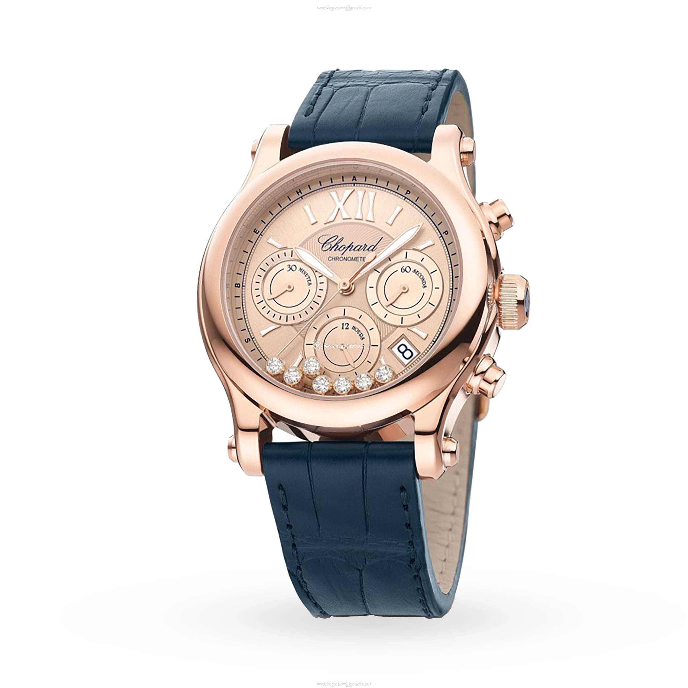 Chopard Happy Sport 18ct Rose Gold Automatic Watch - 40mm | For Her