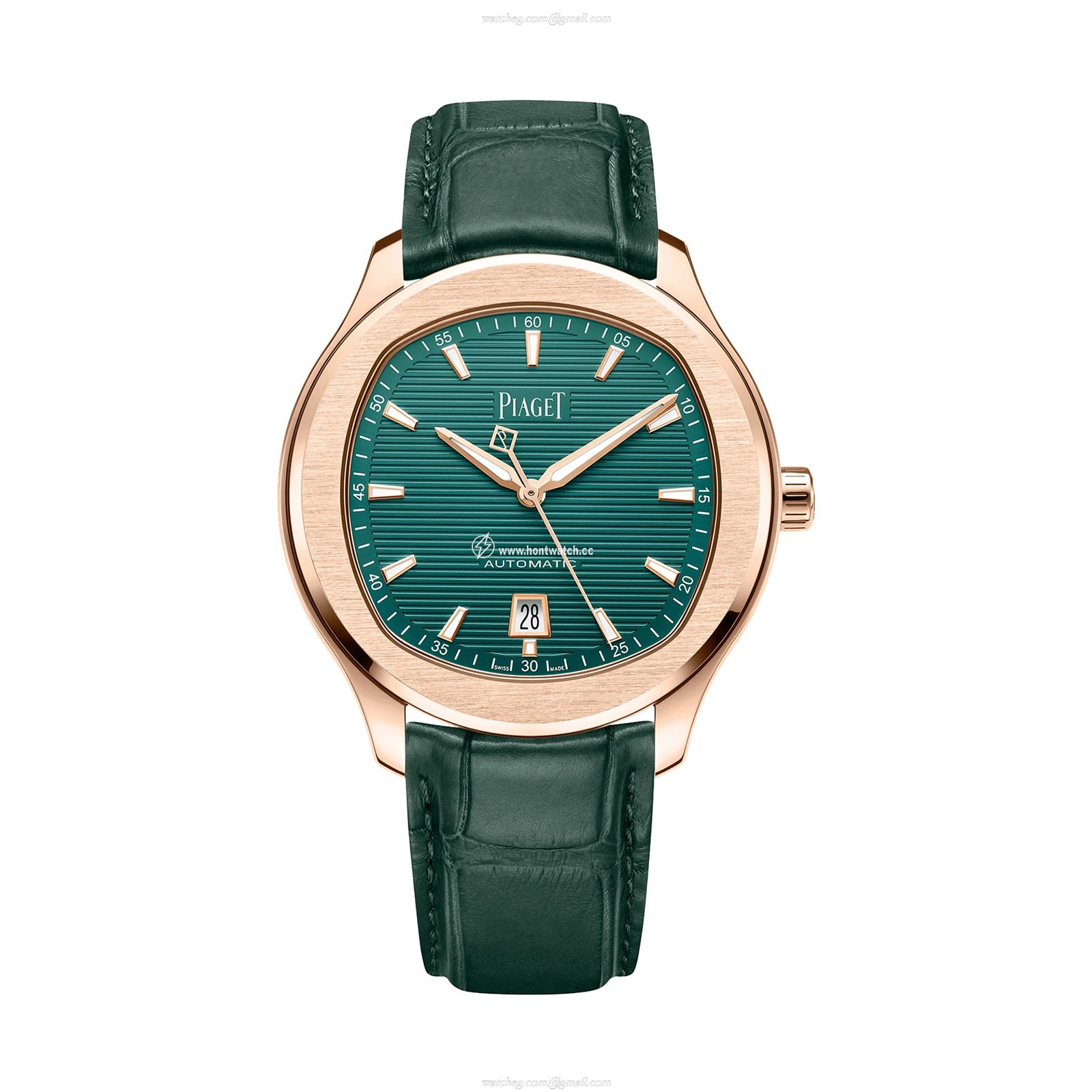 Piaget Polo G0A47010 | 42mm Rose Gold Automatic Green Dial Watch