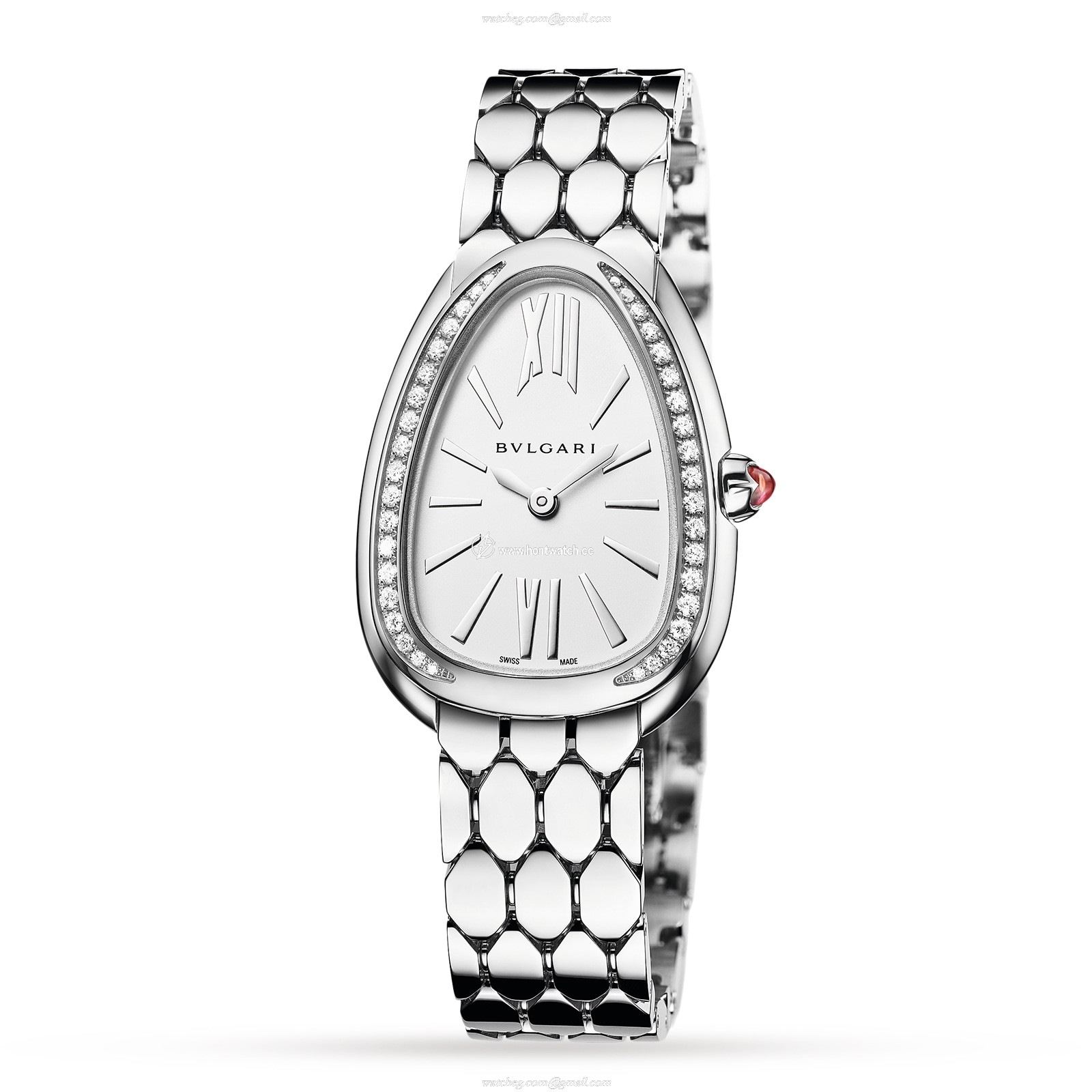 Bvlgari Serpenti Seduttori 103361 | 33mm Stainless Steel Silver Quartz Watch