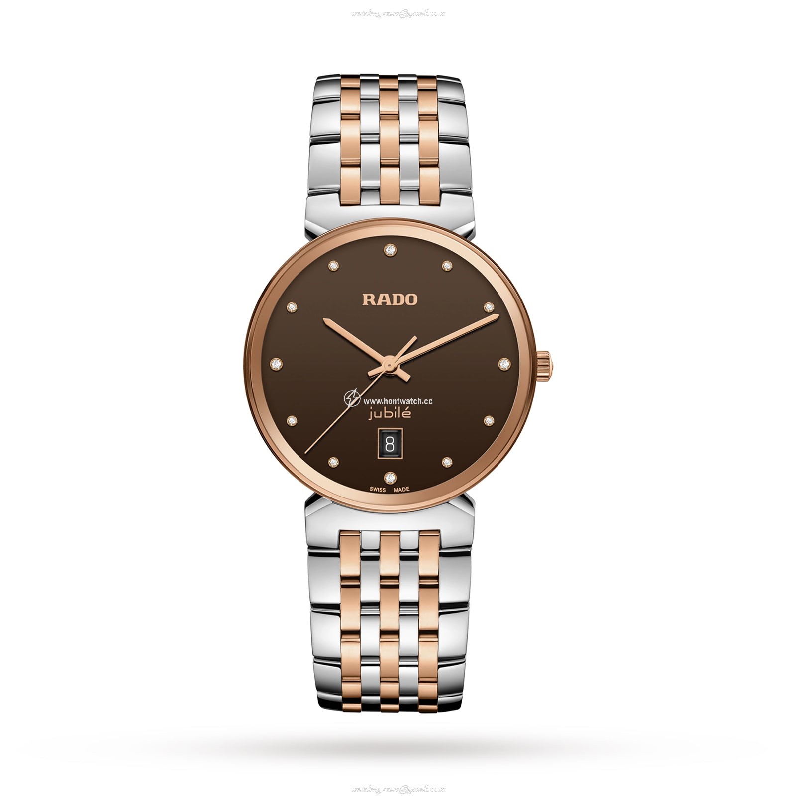 Rado Florence R48912763 | 38mm Brown Dial | Stainless Steel & Rose Gold