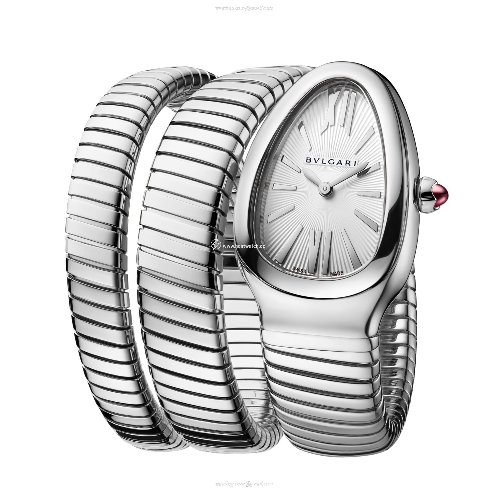 Bvlgari Serpenti 101911 Grey Dial Replica Watch | 35mm Stainless Steel Quartz