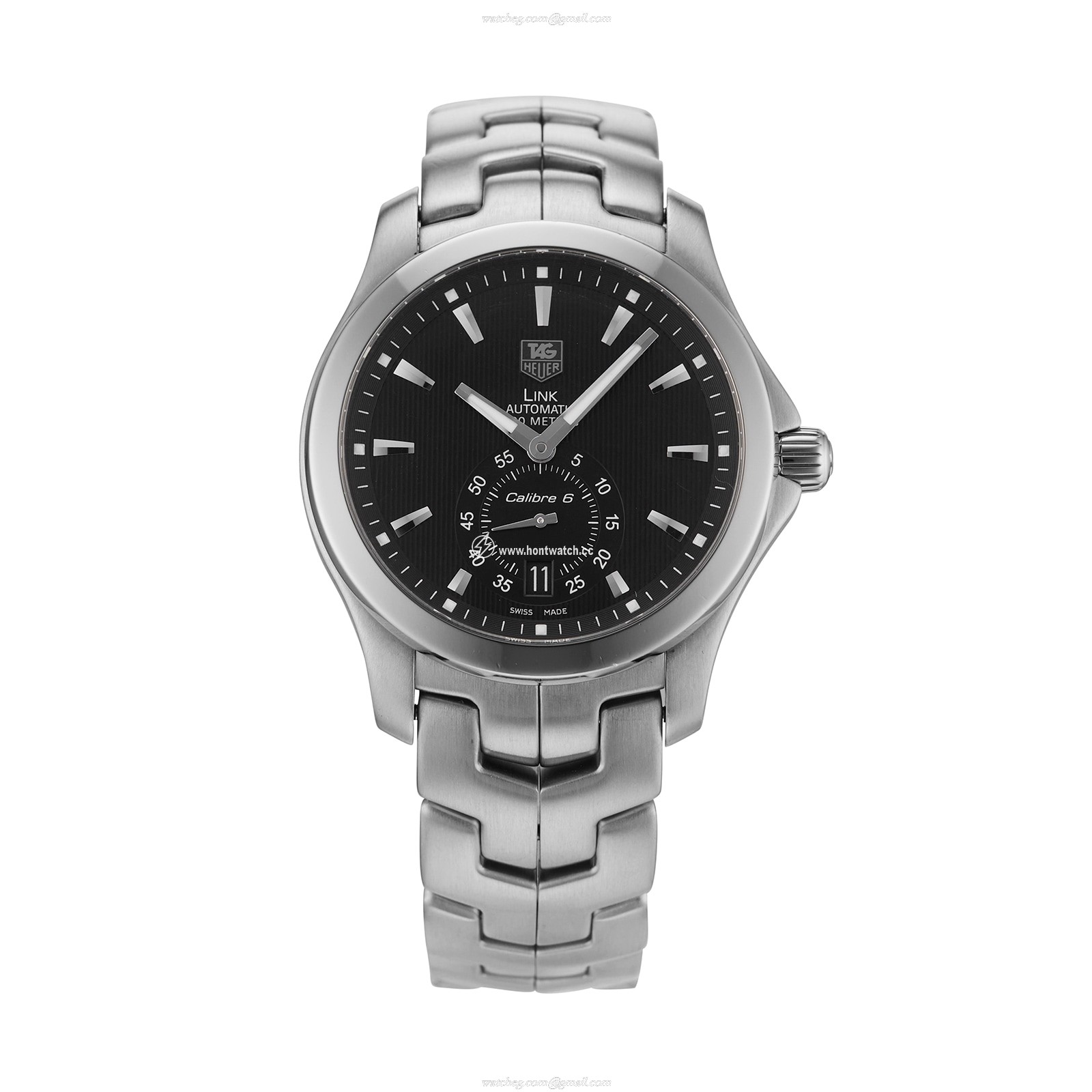 TAG Heuer Link WJF211A.BA0570 | 39mm Black Automatic Watch | Stainless Steel
