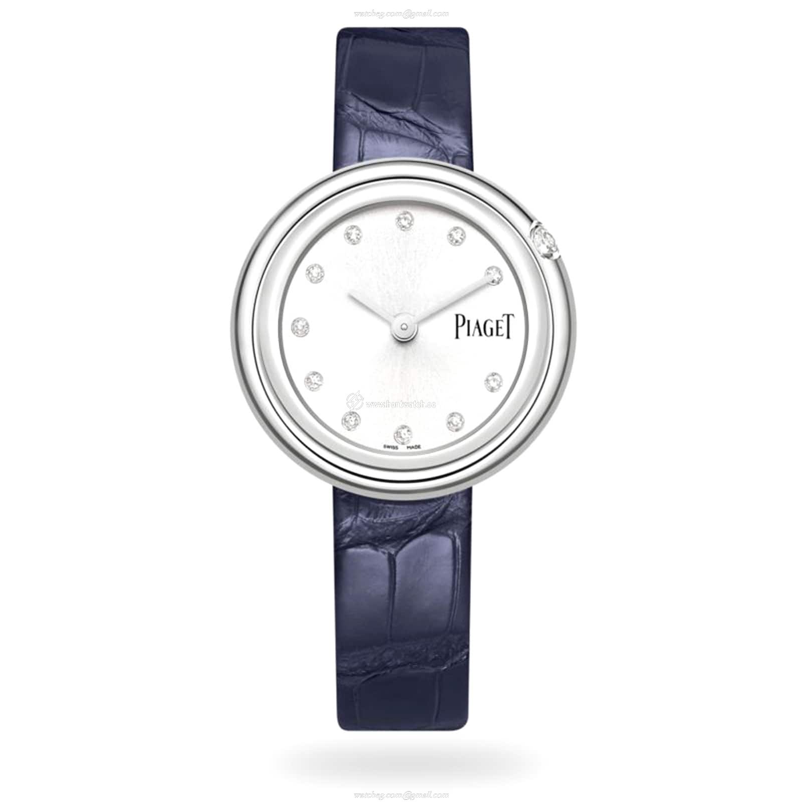 Piaget Possession G0A43090 - 34mm Stainless Steel Quartz Watch - Silver Dial