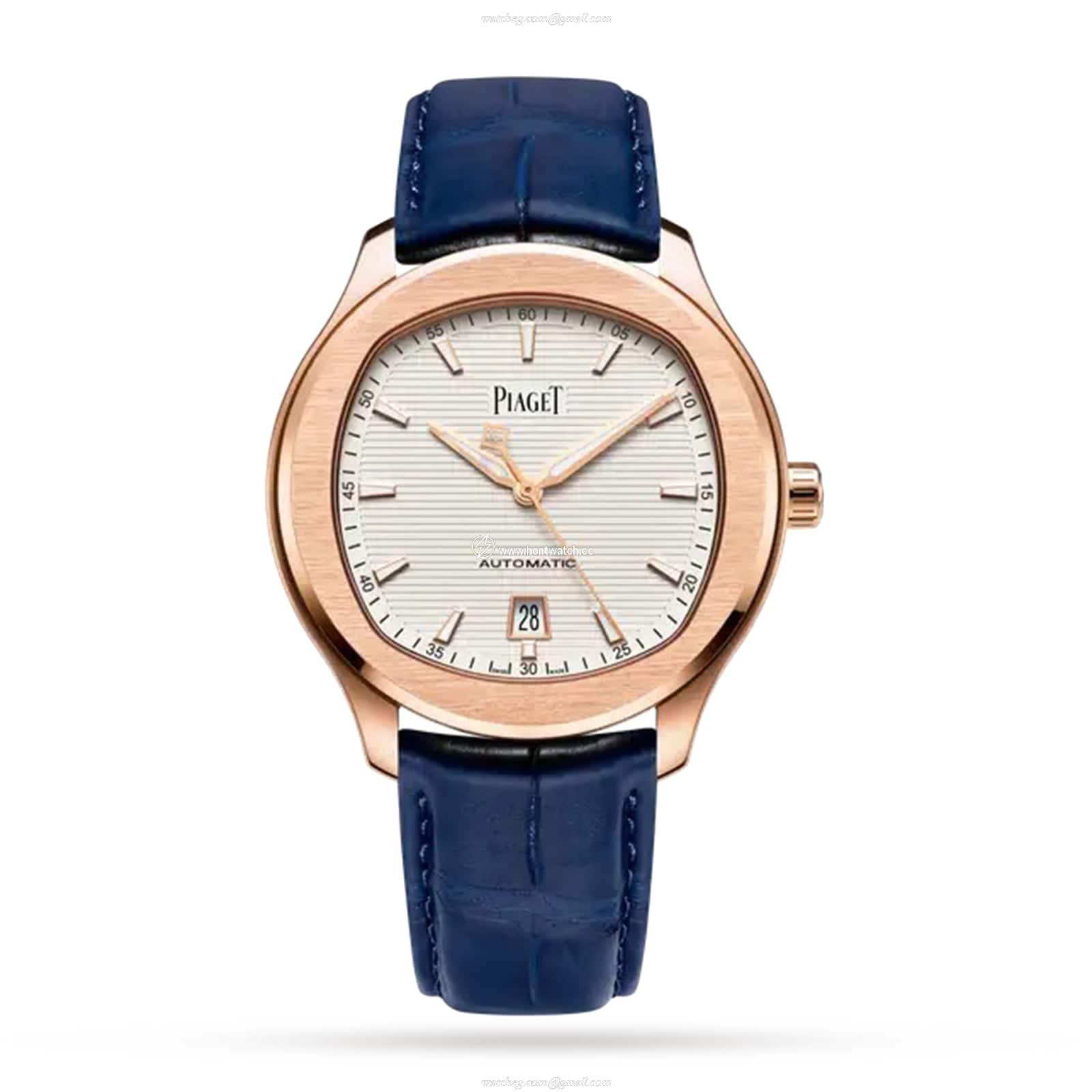 Piaget Polo G0A43010 | 42mm Rose Gold Automatic Watch - Silver Dial