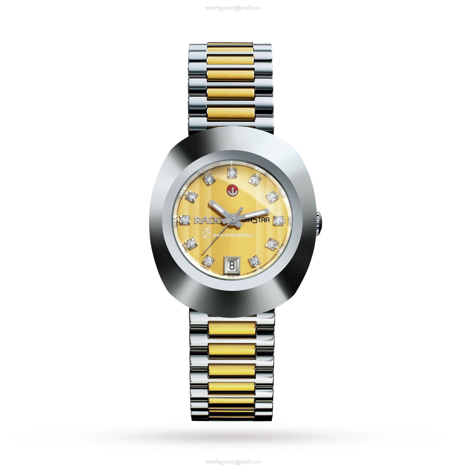 Rado DiaStar R12403633 Automatic Gold Watch - 35mm Hard Metal Case