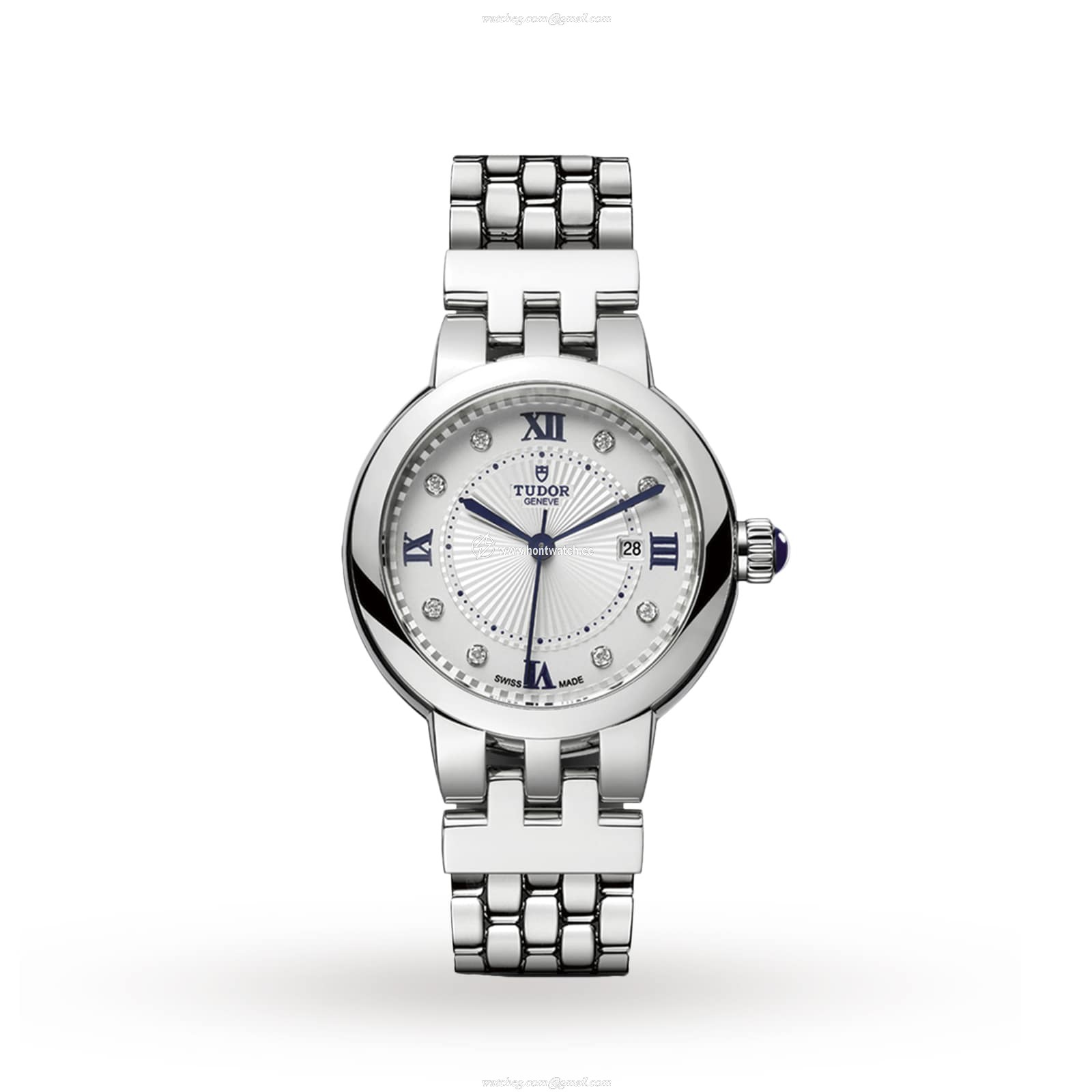 Tudor Clair de Rose M35500-0004 | 30mm Automatic Watch | White Dial & Diamonds