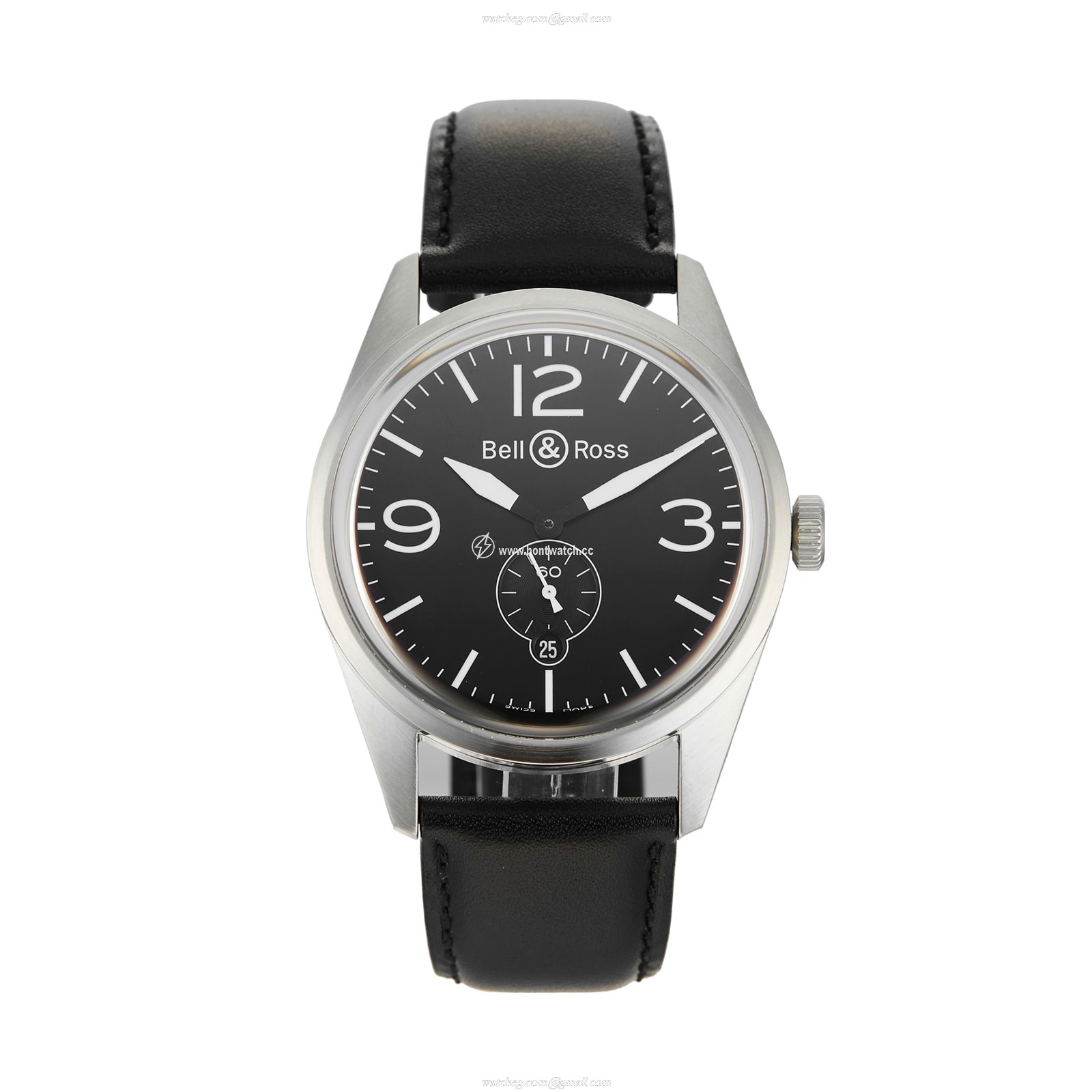 Bell & Ross BRV123-BL-ST/SCA Automatic Watch - 41mm Black Dial | Stainless Steel