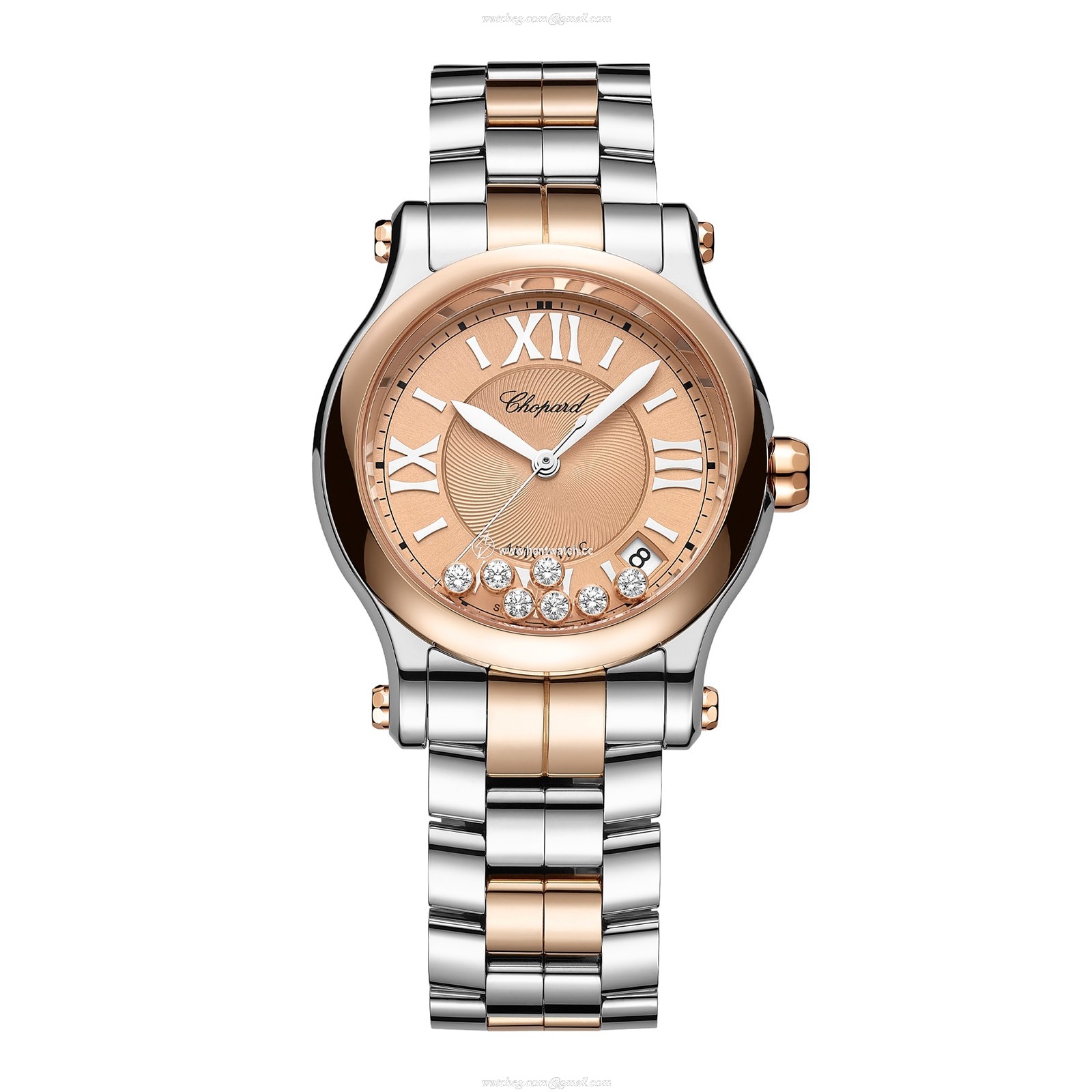 Chopard Happy Sport 278559-6019 | 36mm Automatic Watch | Gold Dial & Rose Gold