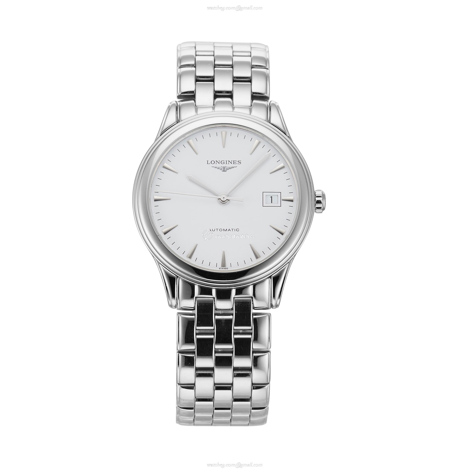 Longines Flagship L4.874.4.12.6 | 39mm Automatic Watch - Stainless Steel
