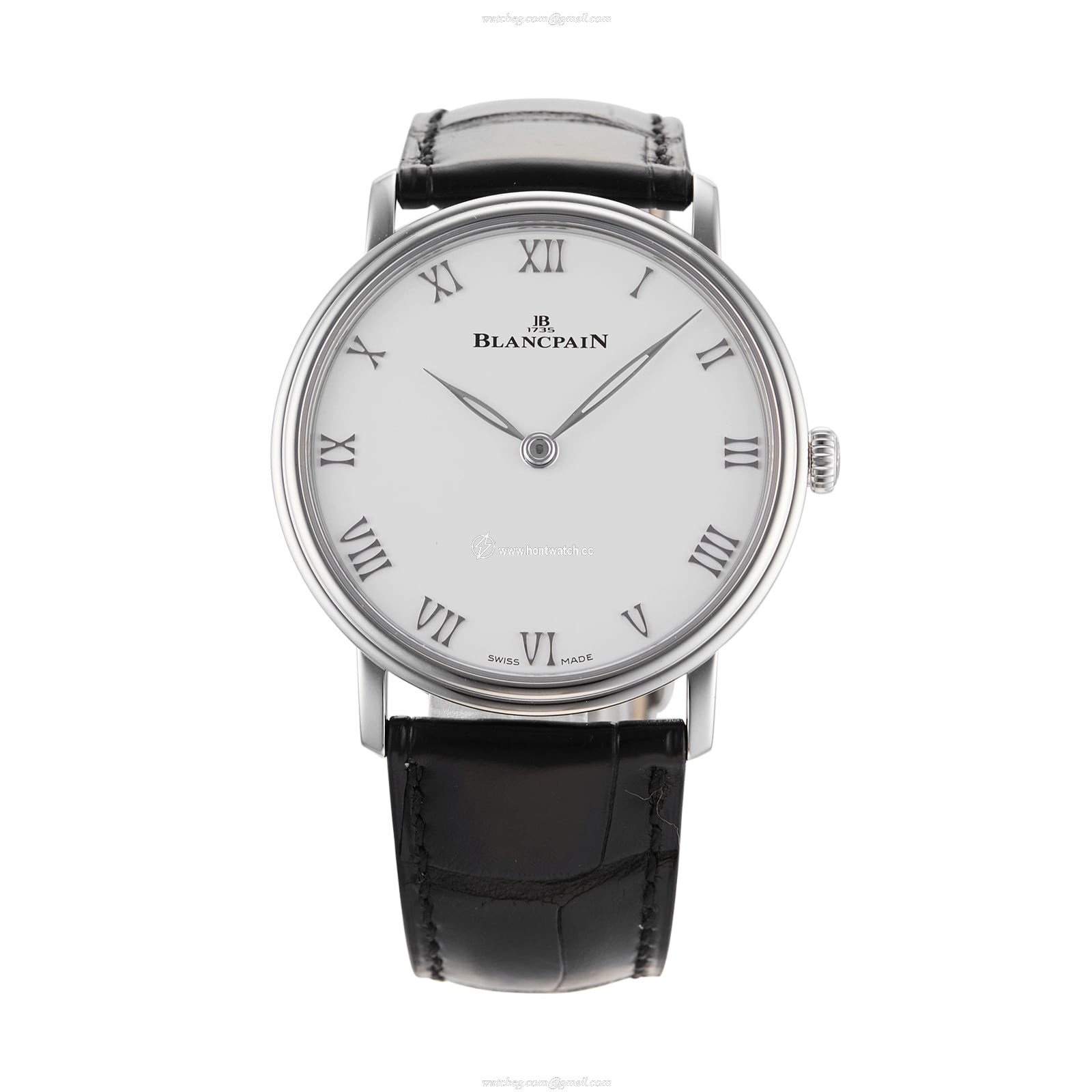 Blancpain Villeret 6605-1127-55B - 40mm Stainless Steel Manual Winding Watch