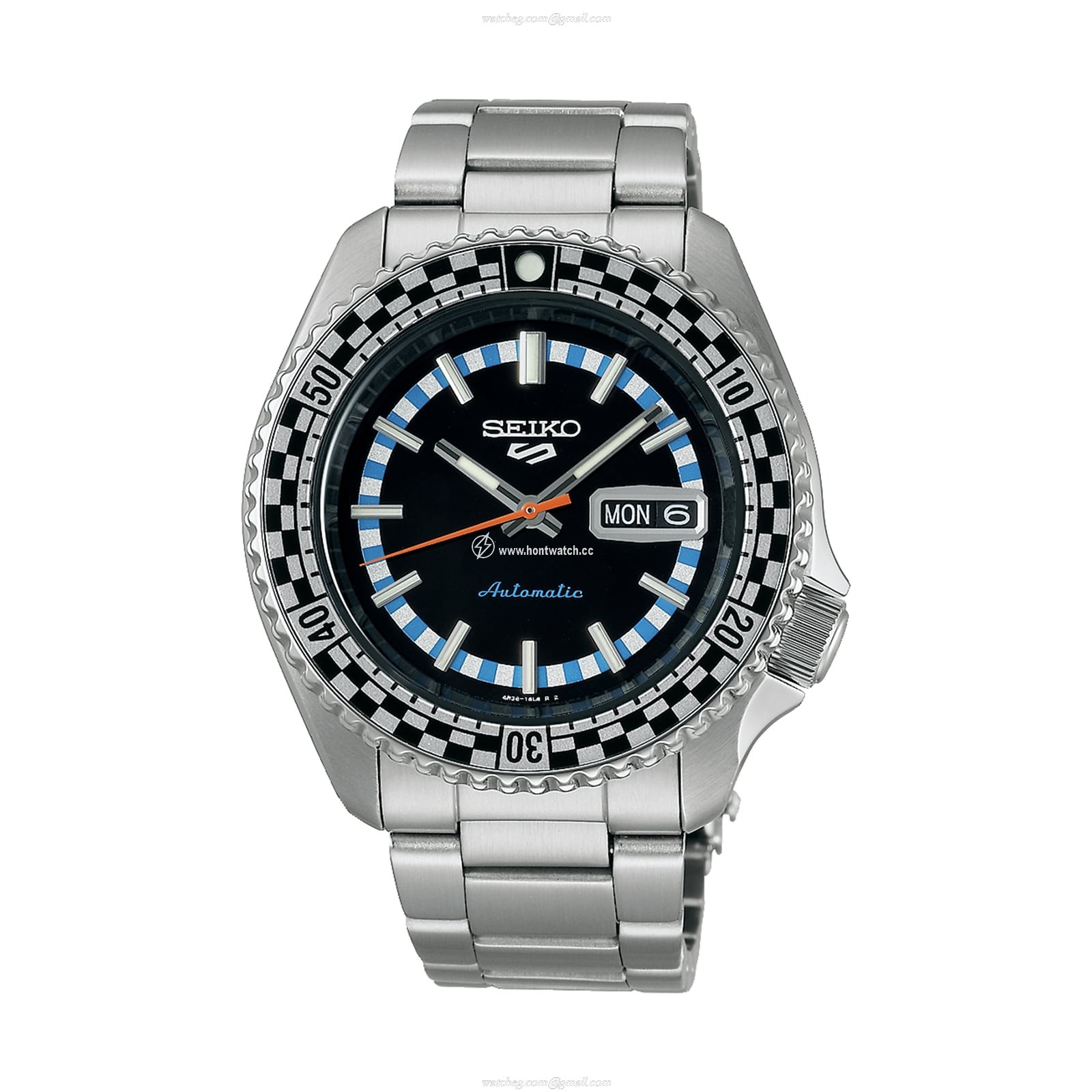 Seiko 5 Sports SRPK67K1 Automatic Watch - Black Dial - Stainless Steel