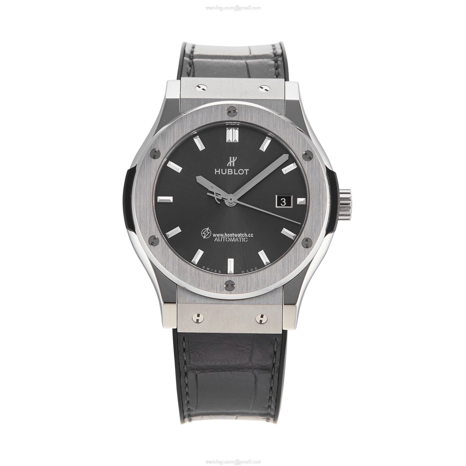Hublot Classic Fusion 42mm Titanium Automatic Grey Watch | Replica