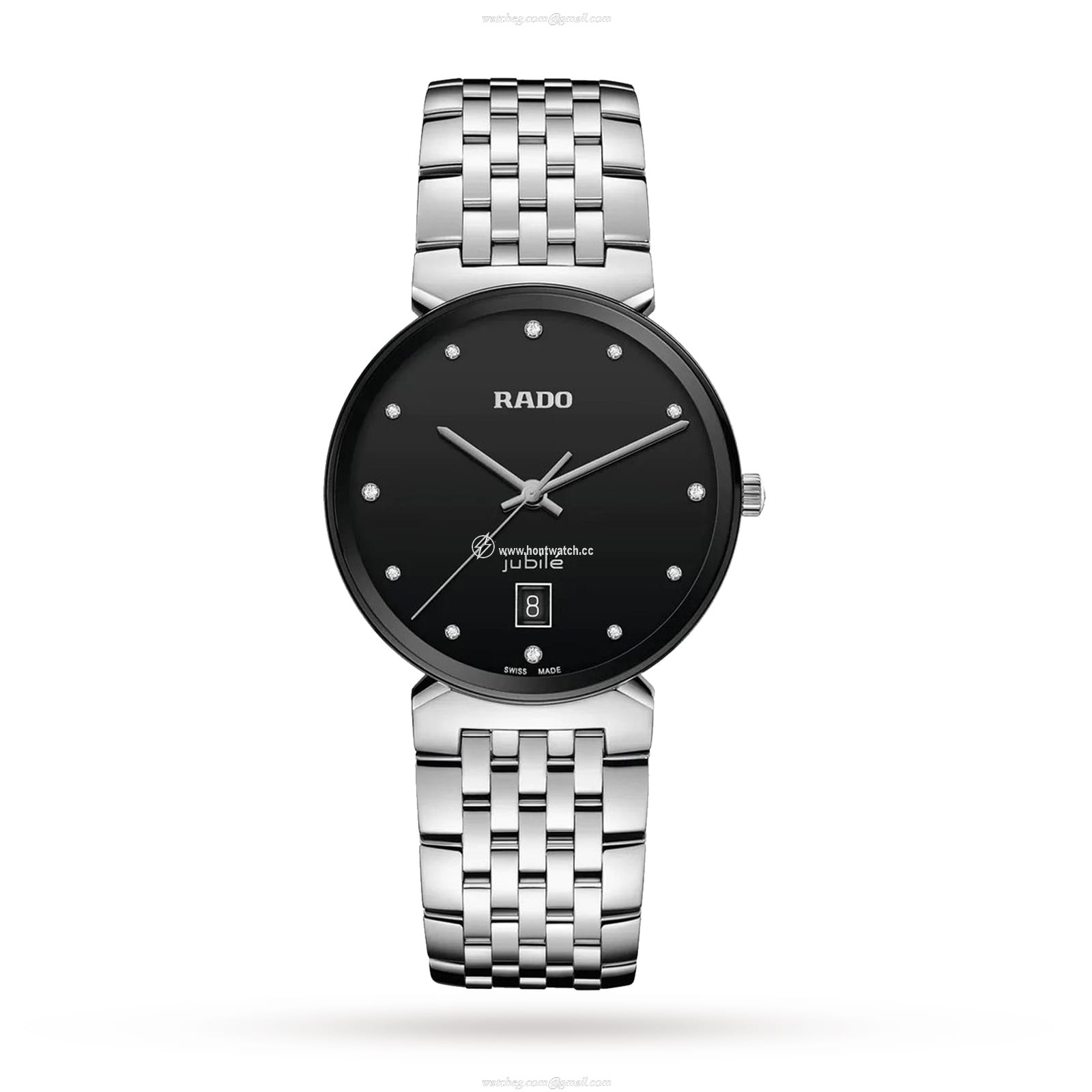 Rado Florence R48912733 | 38mm Black Dial | Stainless Steel Quartz Watch
