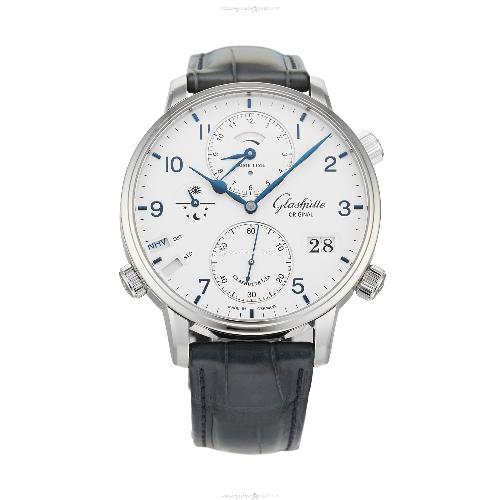 Glashuette Original Senator 1-89-02-03-02-30 | 44mm Stainless Steel Automatic Watch