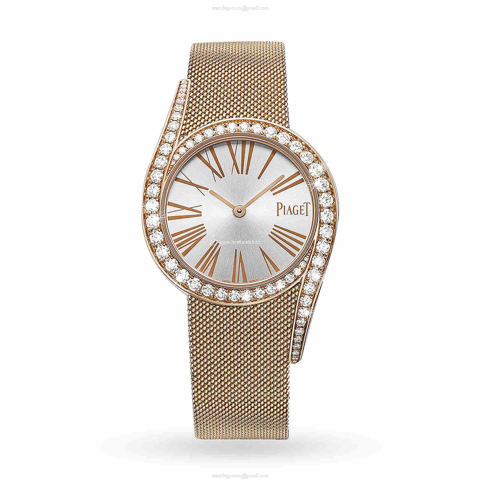 Piaget Limelight G0A41213 - 32mm Rose Gold Quartz Watch - Silver Dial