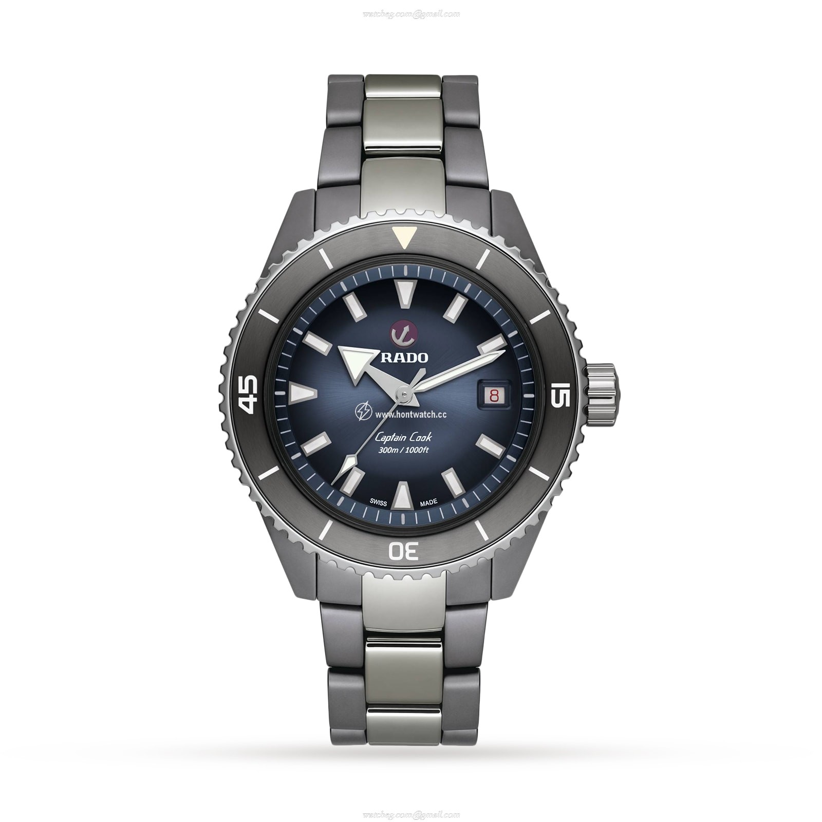 Rado Captain Cook R32144202 | Automatic Ceramic Blue Dial | 43mm