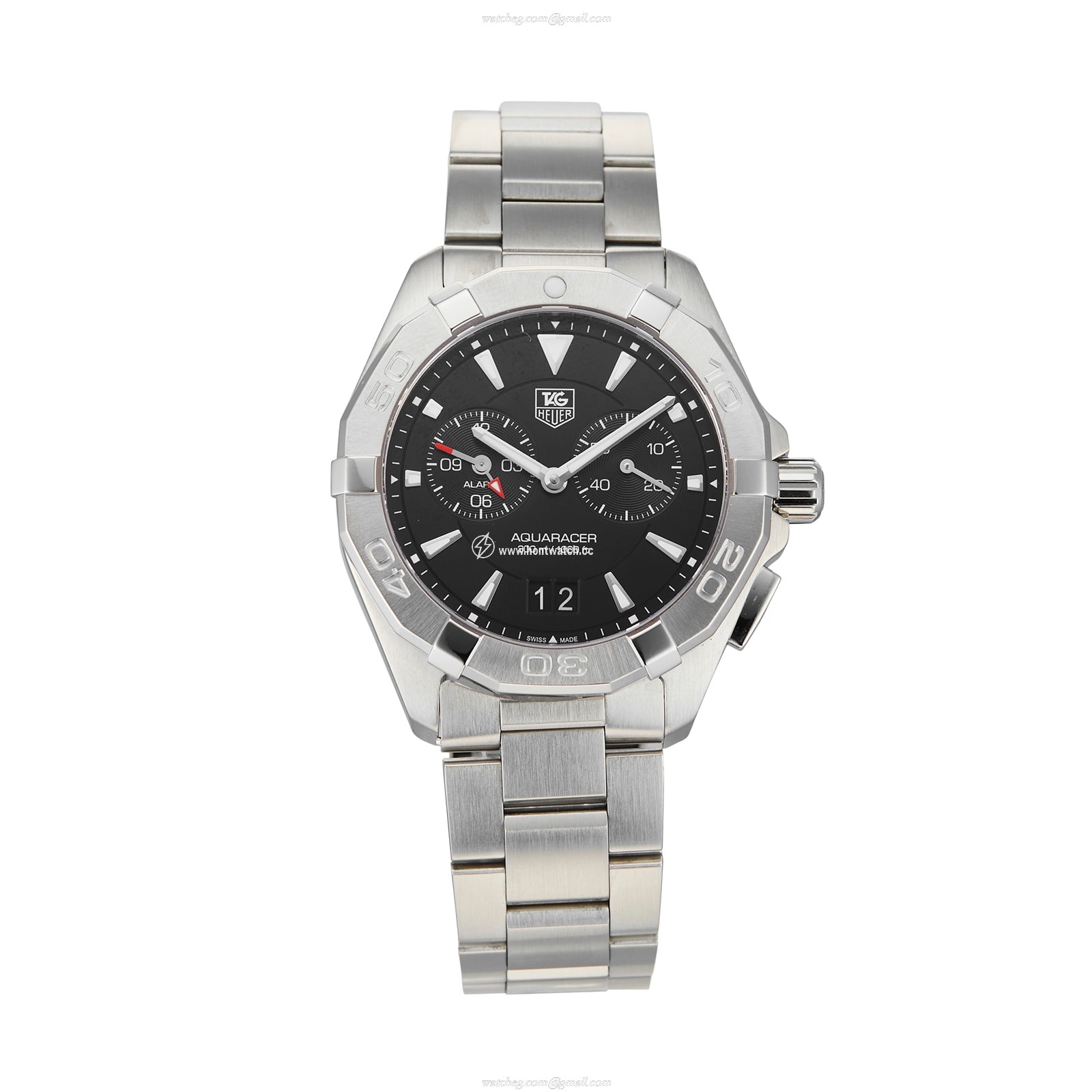 TAG Heuer Aquaracer Quartz Watch - 40mm Black Dial - Stainless Steel