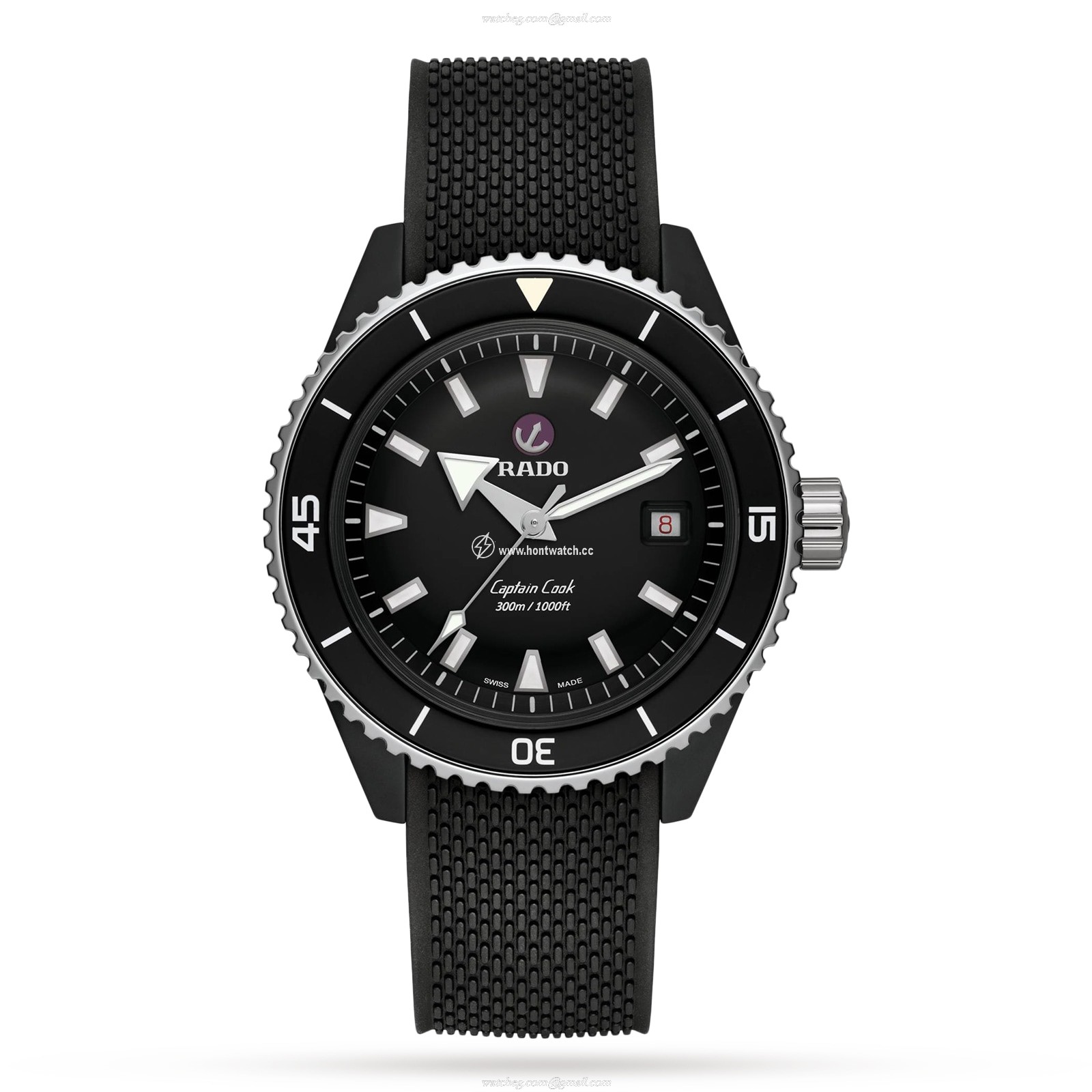 Rado Captain Cook R32129158 | Ceramic Automatic Black Replica Watch