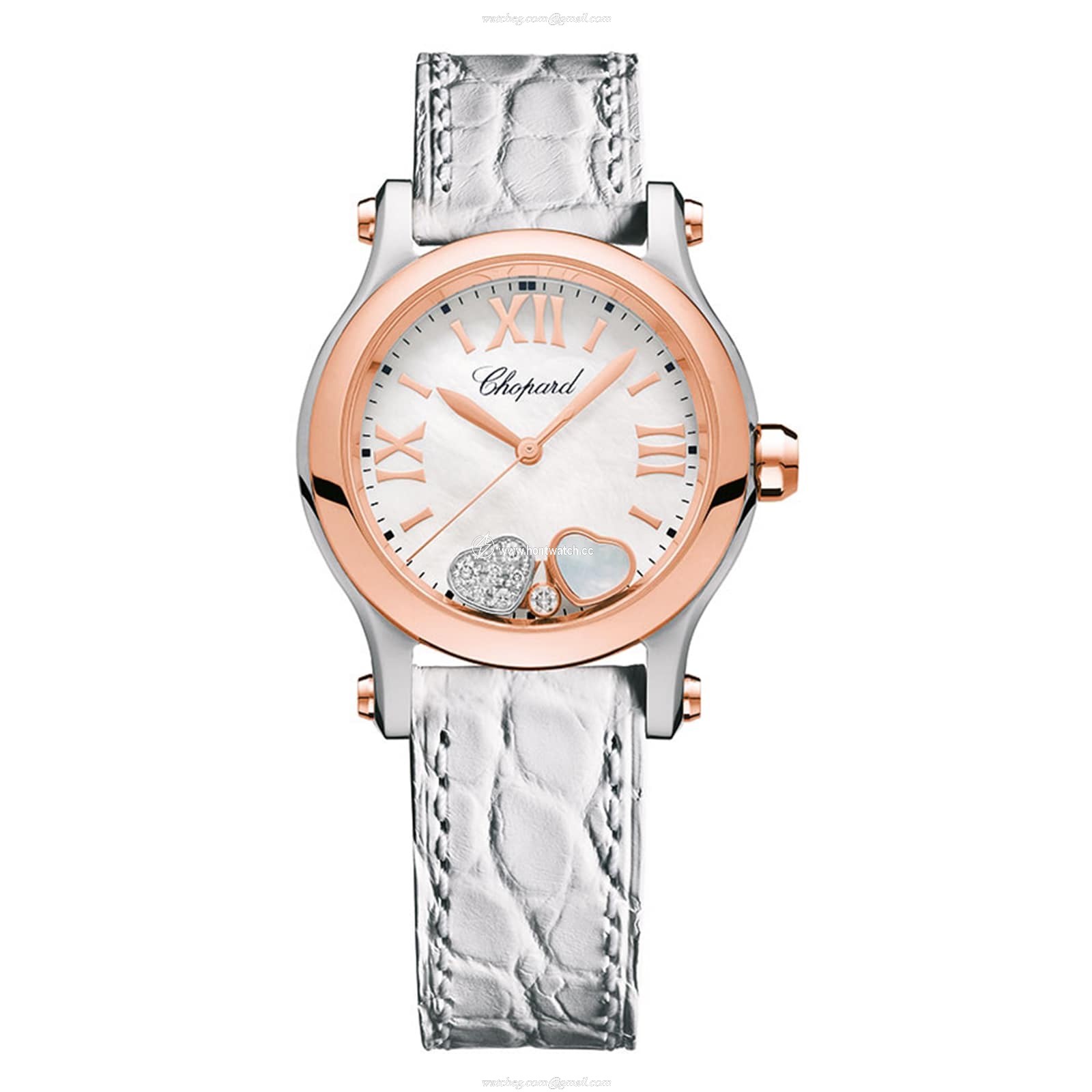 Chopard Happy Sport 278590-6005 | Silver Dial Quartz Watch | Alligator Strap
