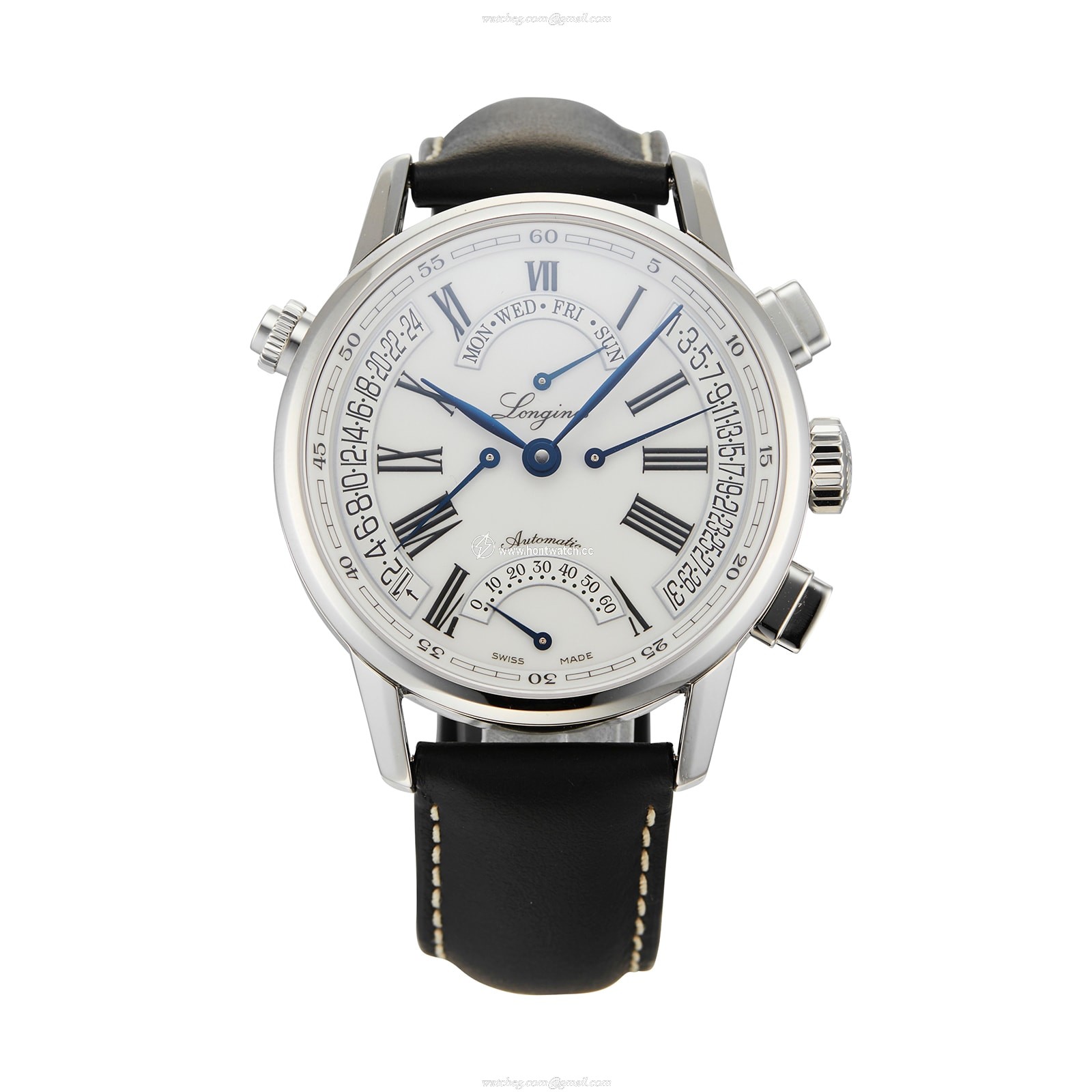 Longines Heritage L4.797.4.71.2 | 41mm Automatic | Stainless Steel & Leather