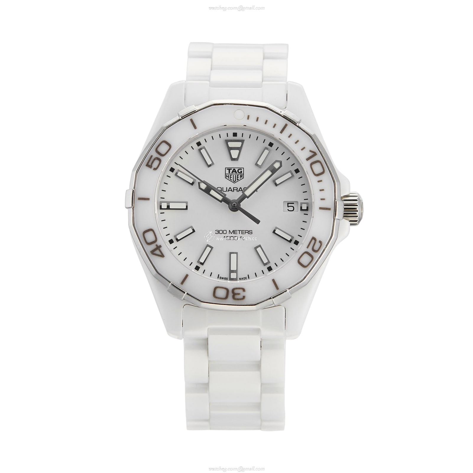TAG Heuer Aquaracer WAY1391.BH0717 | 35mm Ceramic | White Dial | Quartz