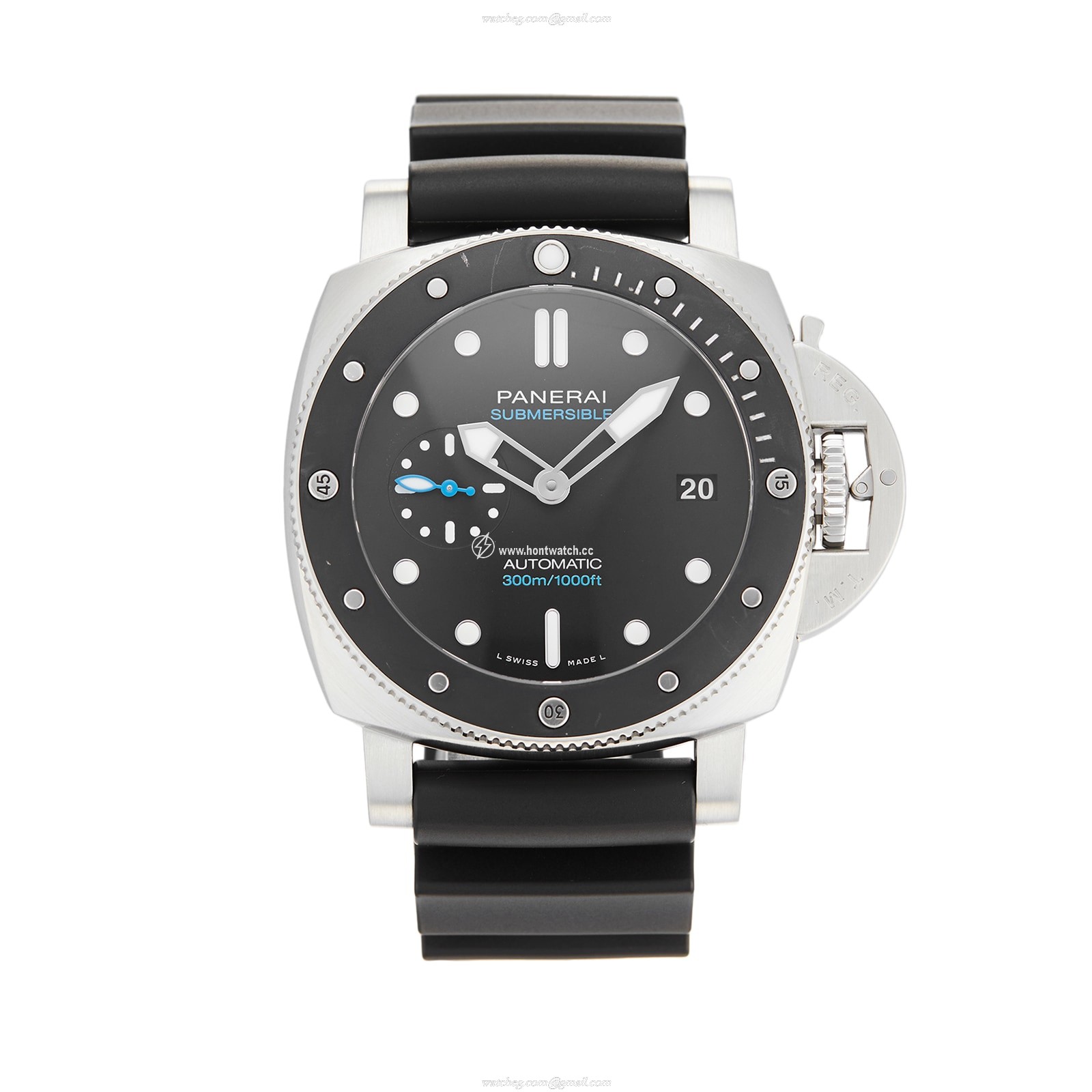 Panerai Submersible PAM00683 | 42mm Stainless Steel Automatic Watch - Black Dial