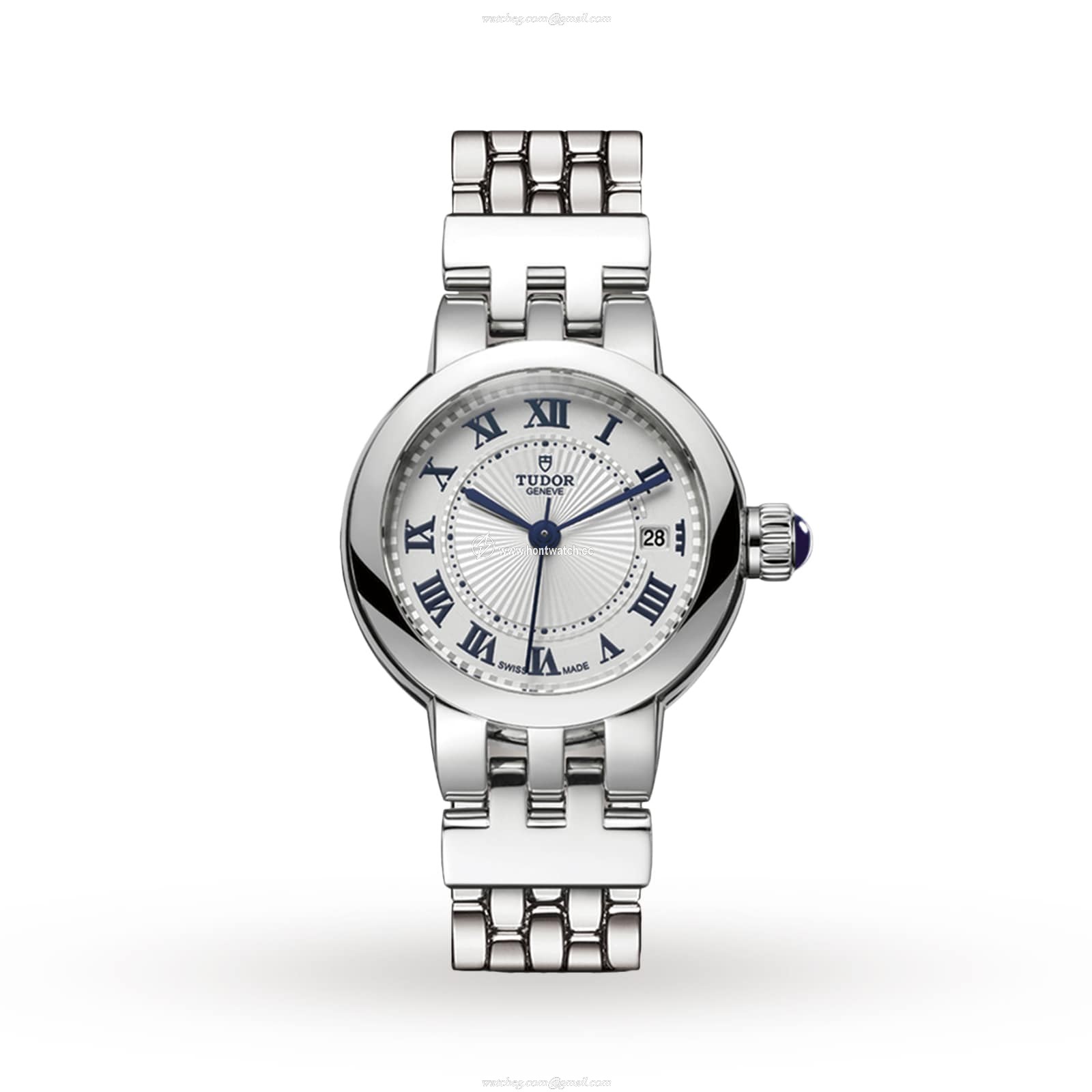 Tudor Clair de Rose M35200-0001 | 26mm Automatic Watch | White Dial & Steel Bracelet