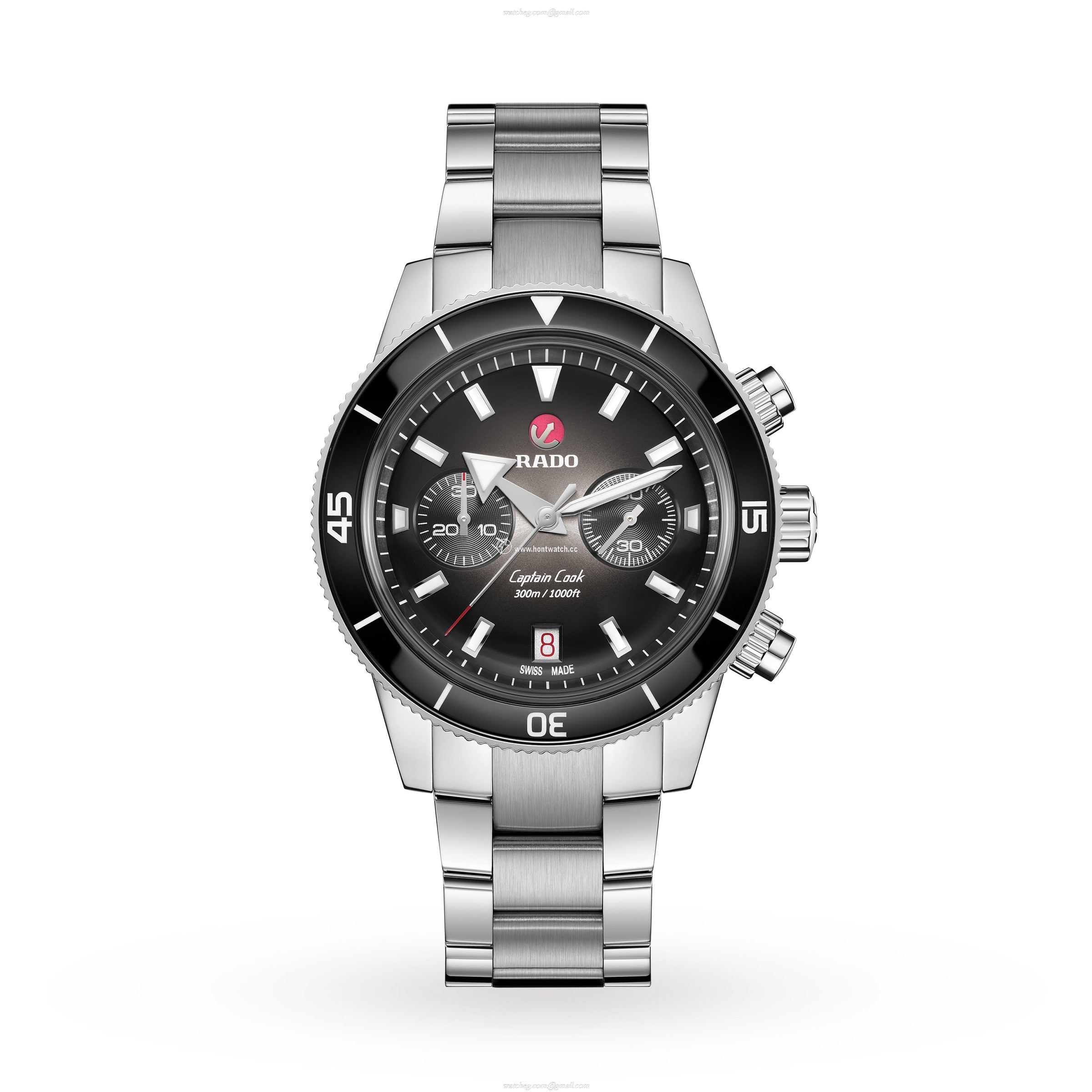 Rado Captain Cook R32145158 | Automatic Black Dial | 43mm Stainless Steel