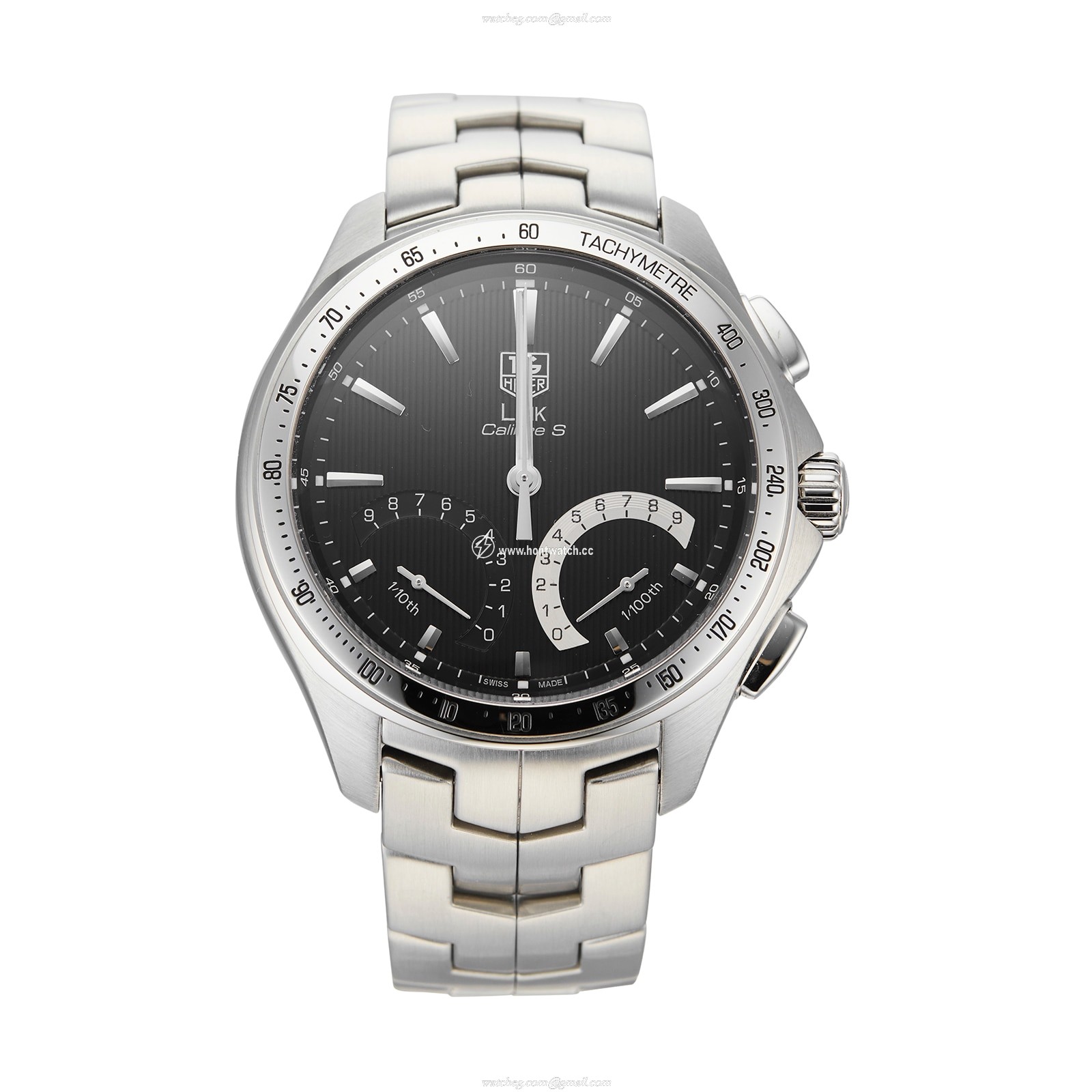 TAG Heuer Link CAT7010.BA0952 | 43mm Stainless Steel Quartz Black Dial Watch
