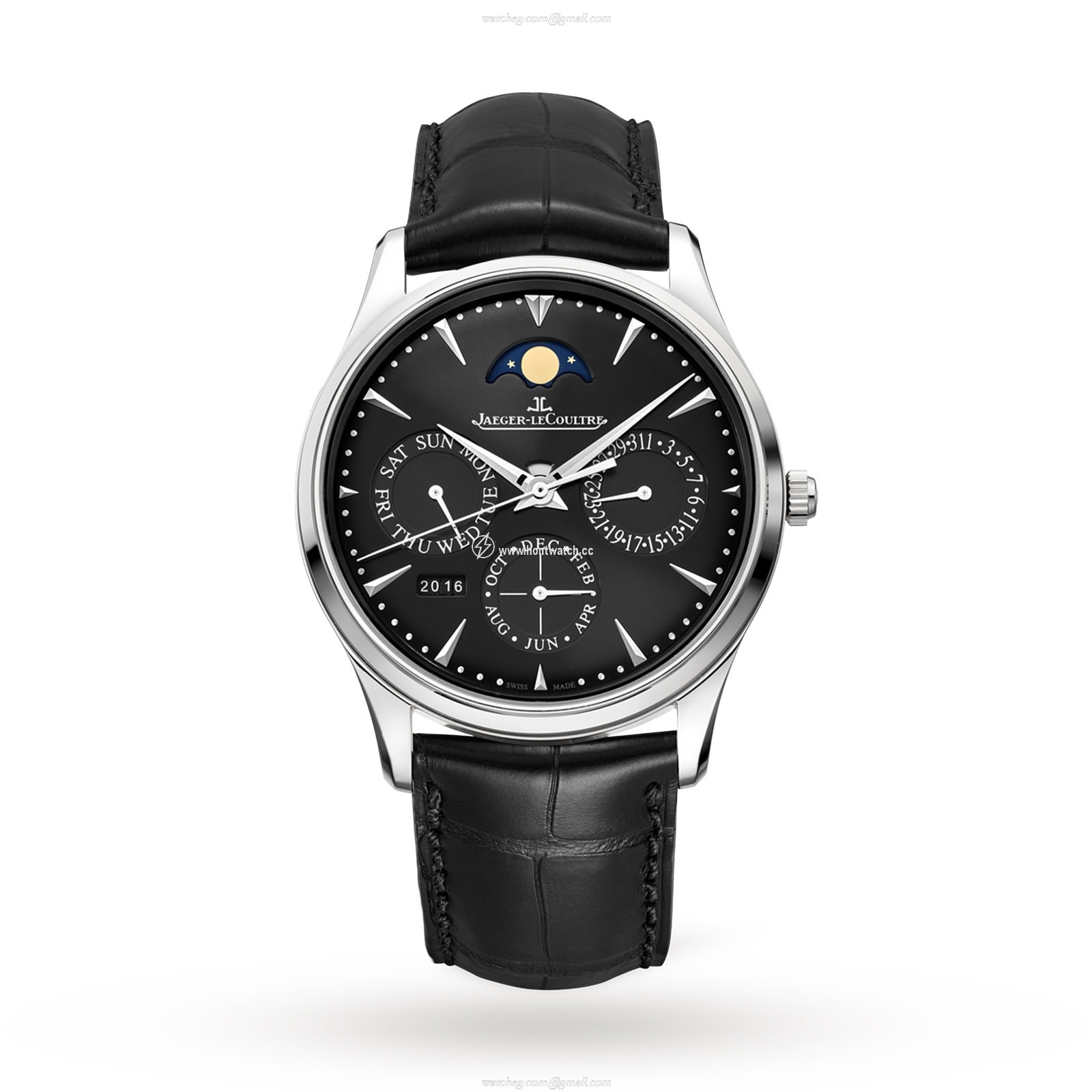 Jaeger-LeCoultre Master Q1308470 | 39mm Automatic Black Dial | Stainless Steel