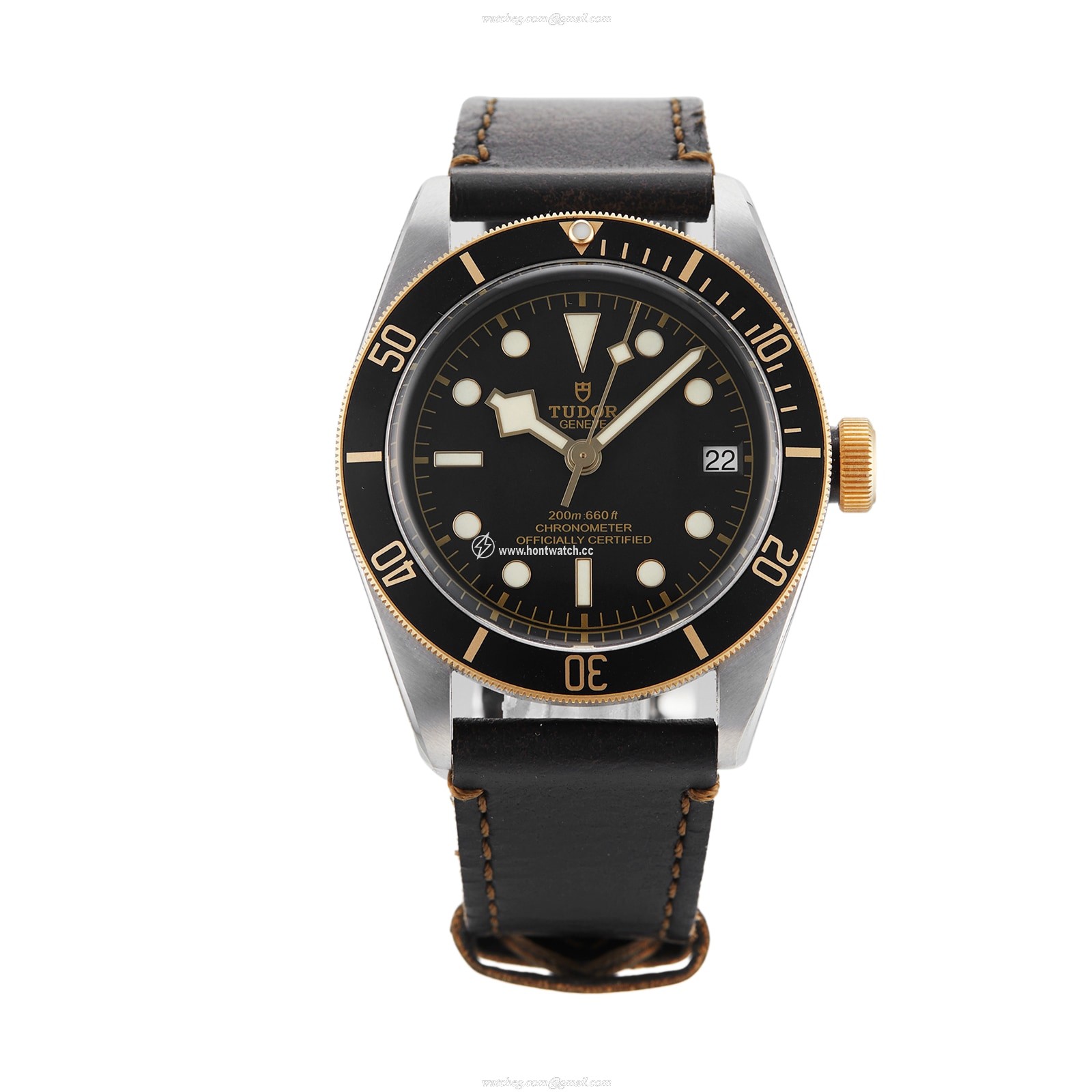 Tudor Black Bay M79733N - 41mm Automatic Watch - Stainless Steel Black Dial