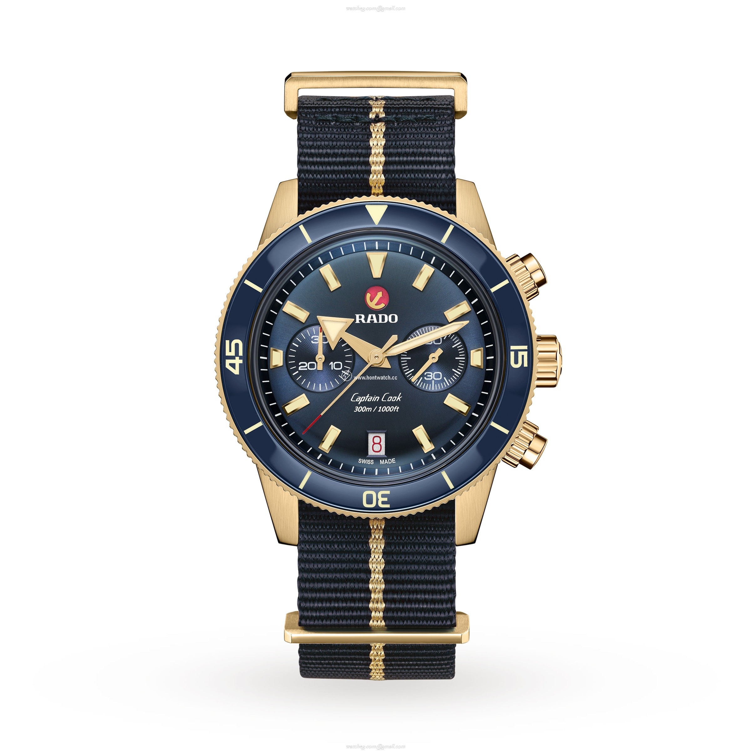 Rado Captain Cook R32146208 | 43mm Automatic Blue Dial | Stainless Steel