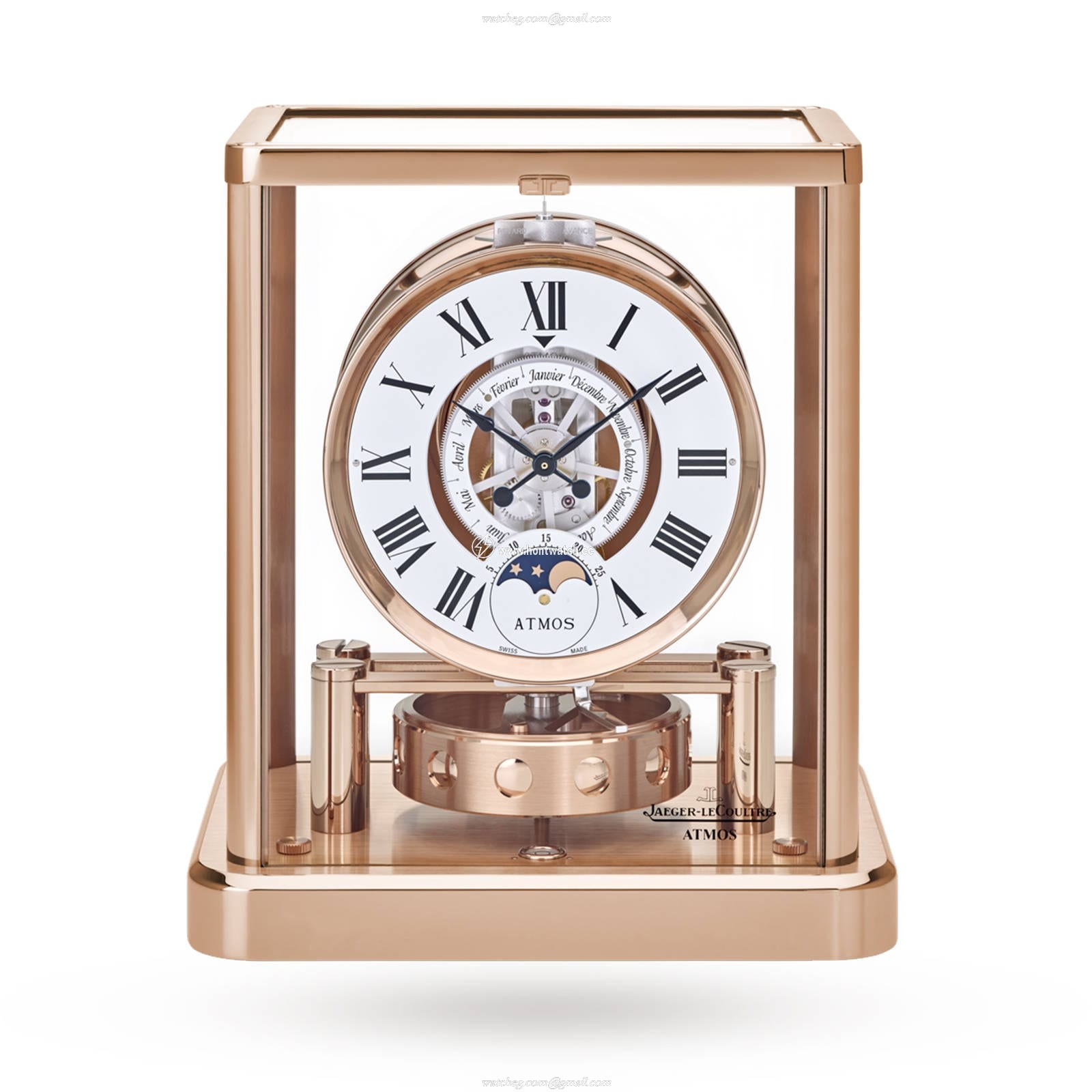 Jaeger-LeCoultre Atmos Q5117201 | Yellow Gold Plated | White Dial