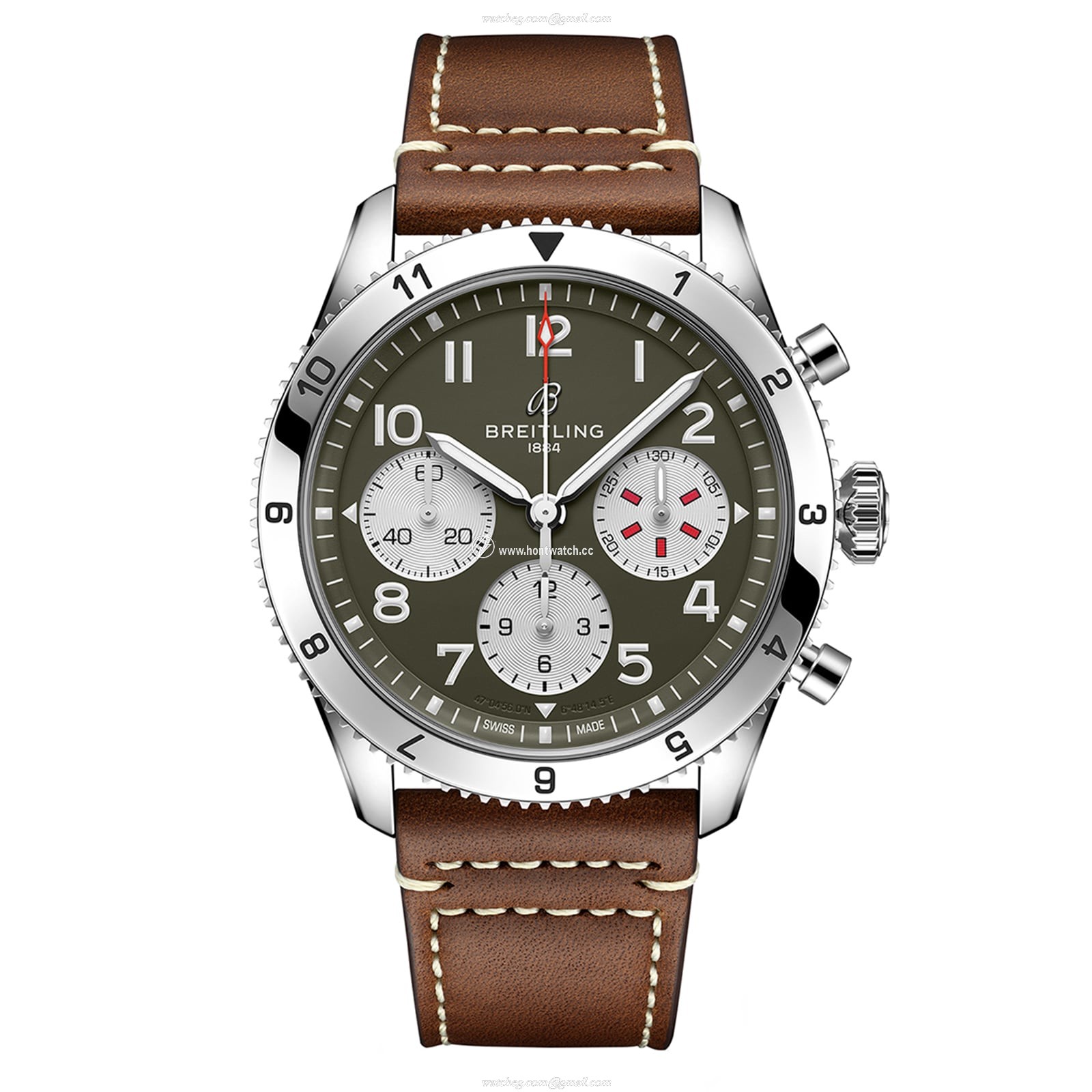 Breitling Aviator 8 Automatic Green Dial 42mm - Stainless Steel Watch