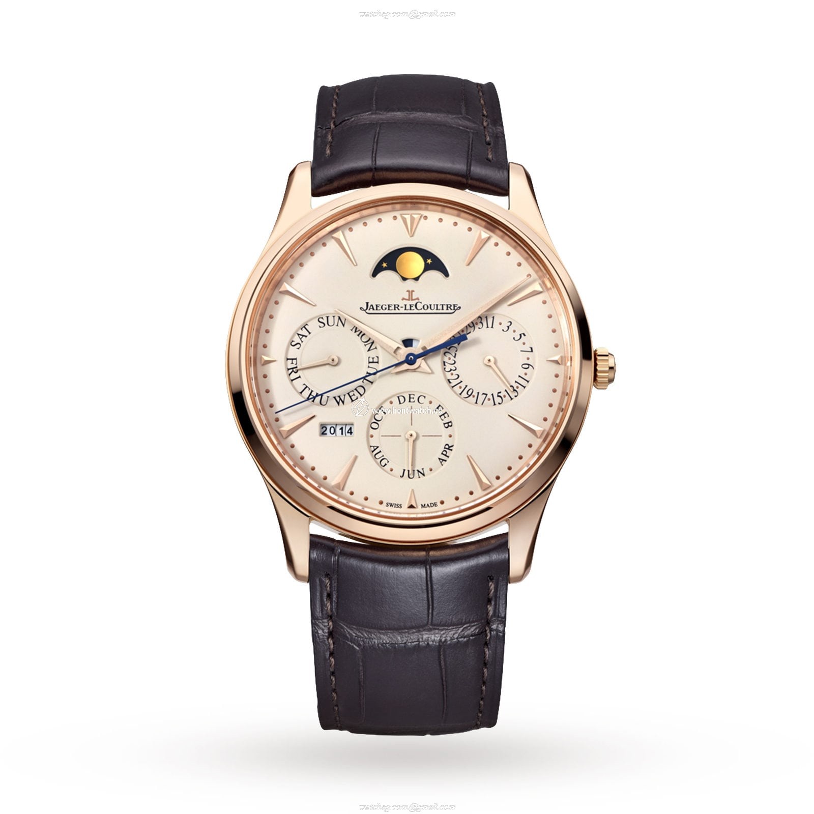 Jaeger-LeCoultre Master Q1302520 | 18ct Rose Gold Automatic | 39mm Ivory Dial