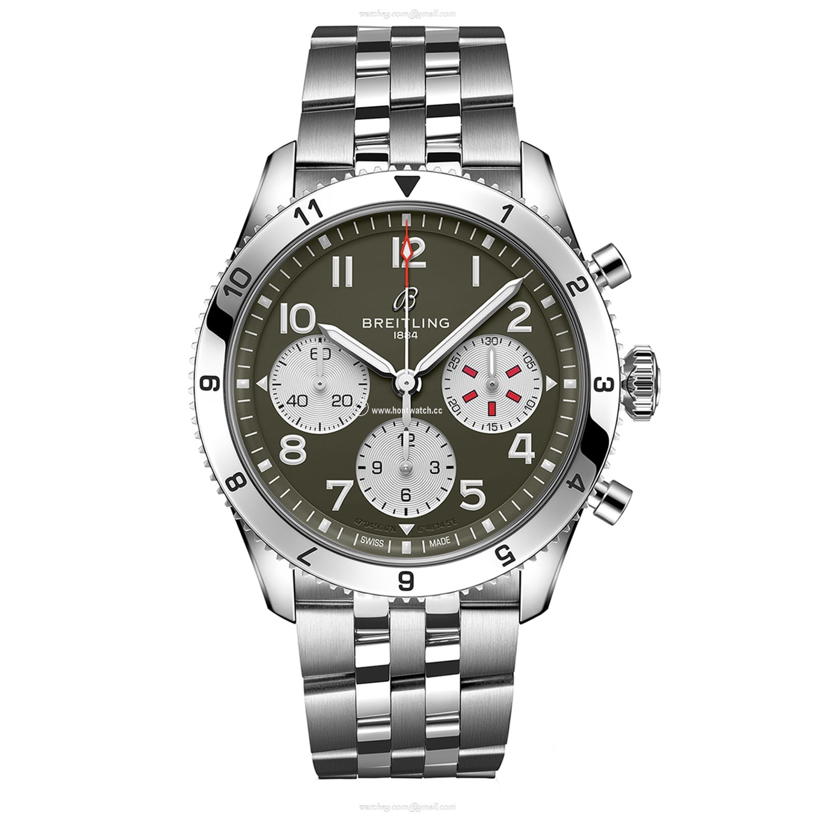 Breitling Aviator 8 Automatic Green Dial 42mm Stainless Steel Watch