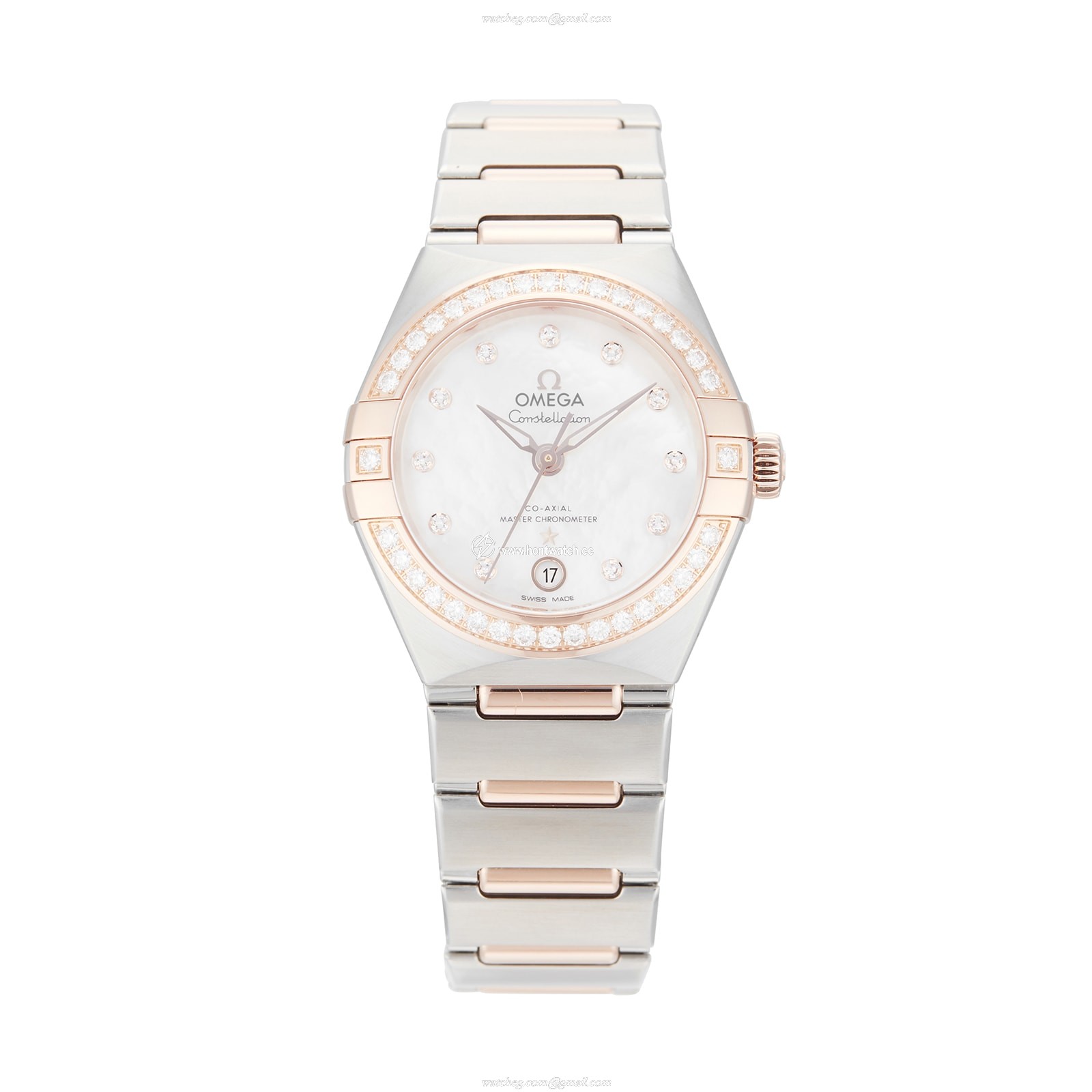 Omega Constellation 29mm Automatic - Stainless Steel & Rose Gold - Mother of Pearl Dial