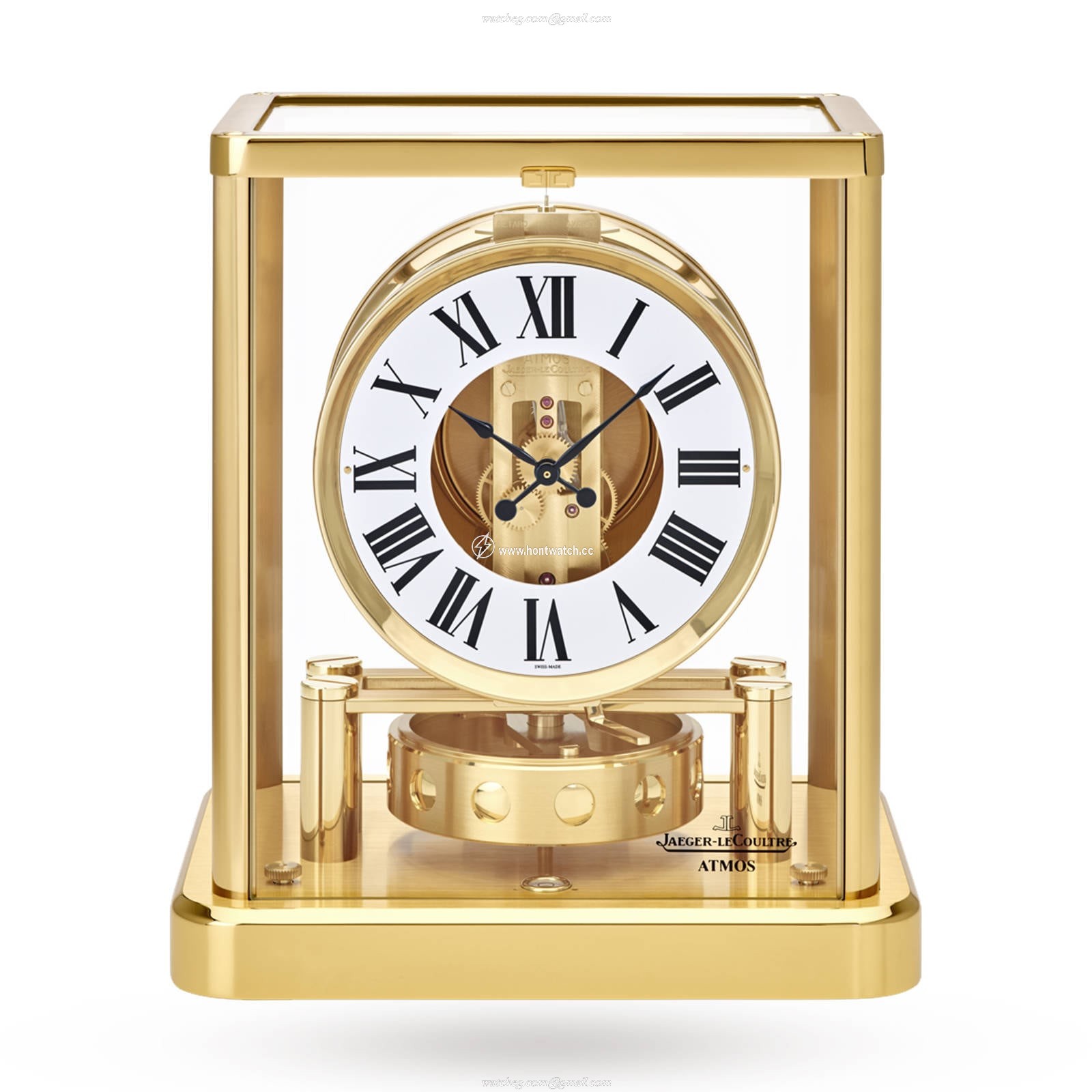 Jaeger-LeCoultre Atmos Q5101202 Clock | Yellow Gold Plated | White Dial
