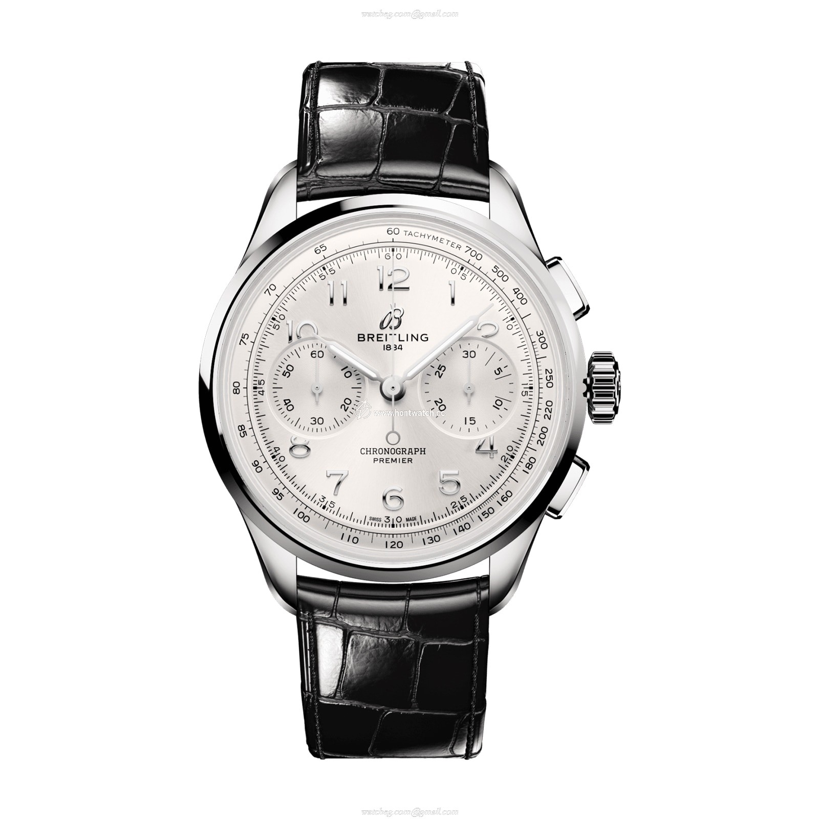 Breitling Premier AB0930371G1P1 | 40mm Stainless Steel | Manual Winding Silver Dial