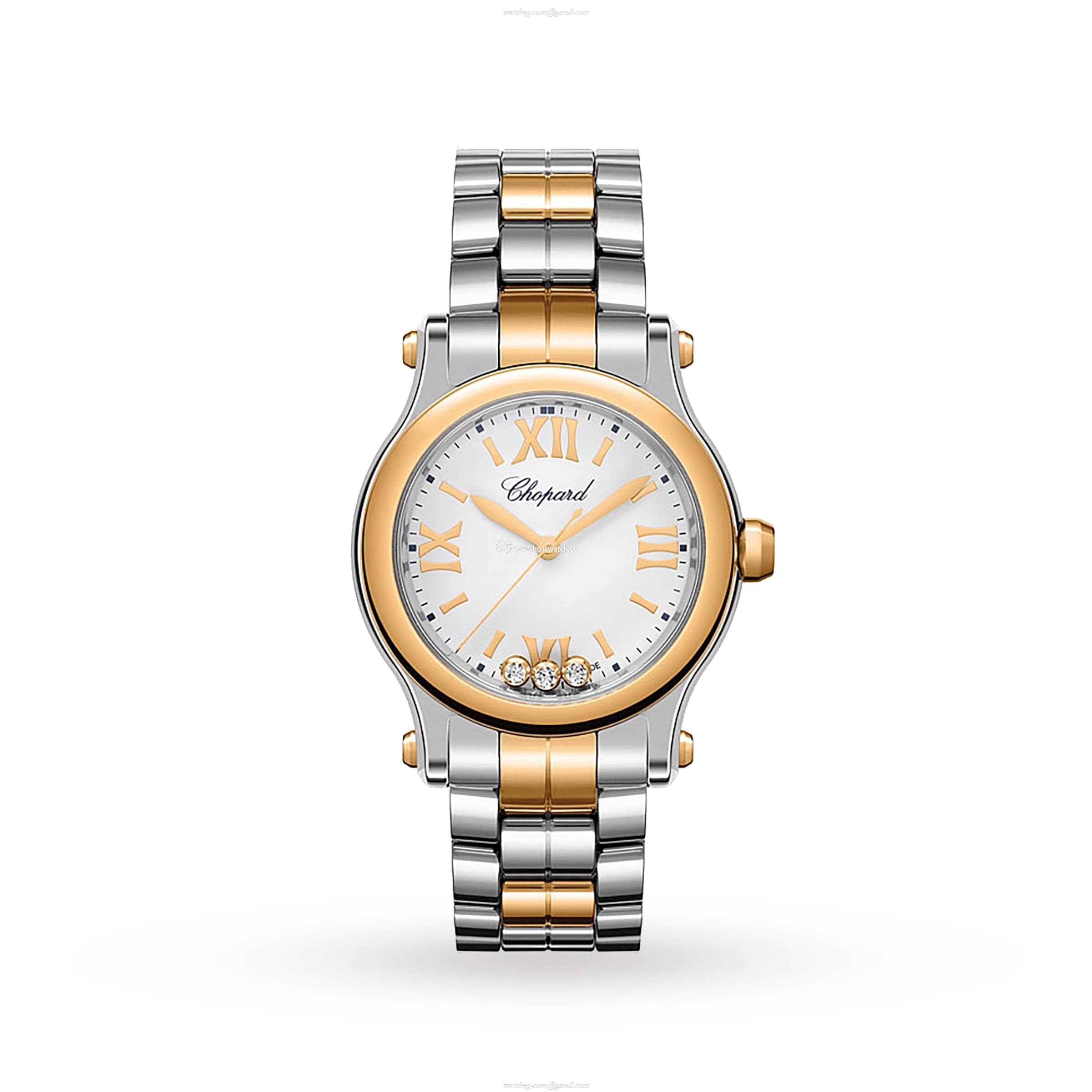 Chopard Happy Sport 278590-6002 | 30mm White Dial | Stainless Steel & Rose Gold