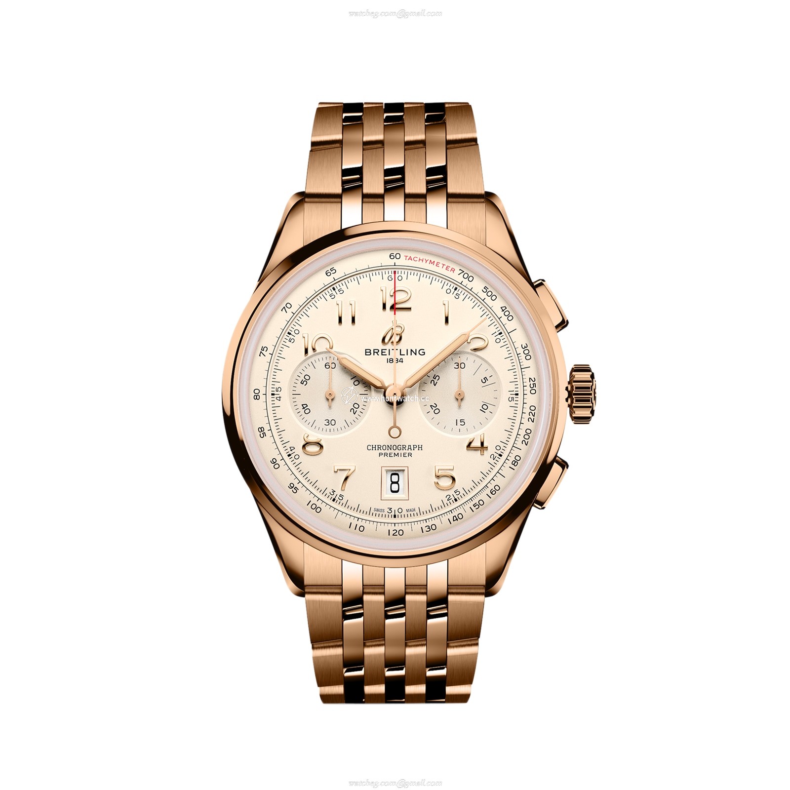 Breitling Premier RB0145371G1R1 | 42mm Stainless Steel Automatic Cream Dial