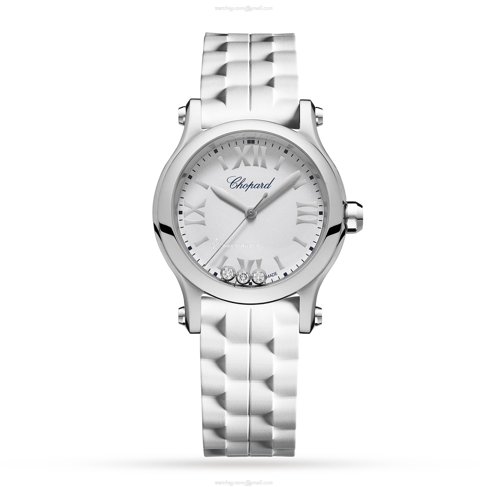 Chopard Happy Sport 278590-3001 | 30mm Stainless Steel White Dial Quartz Watch