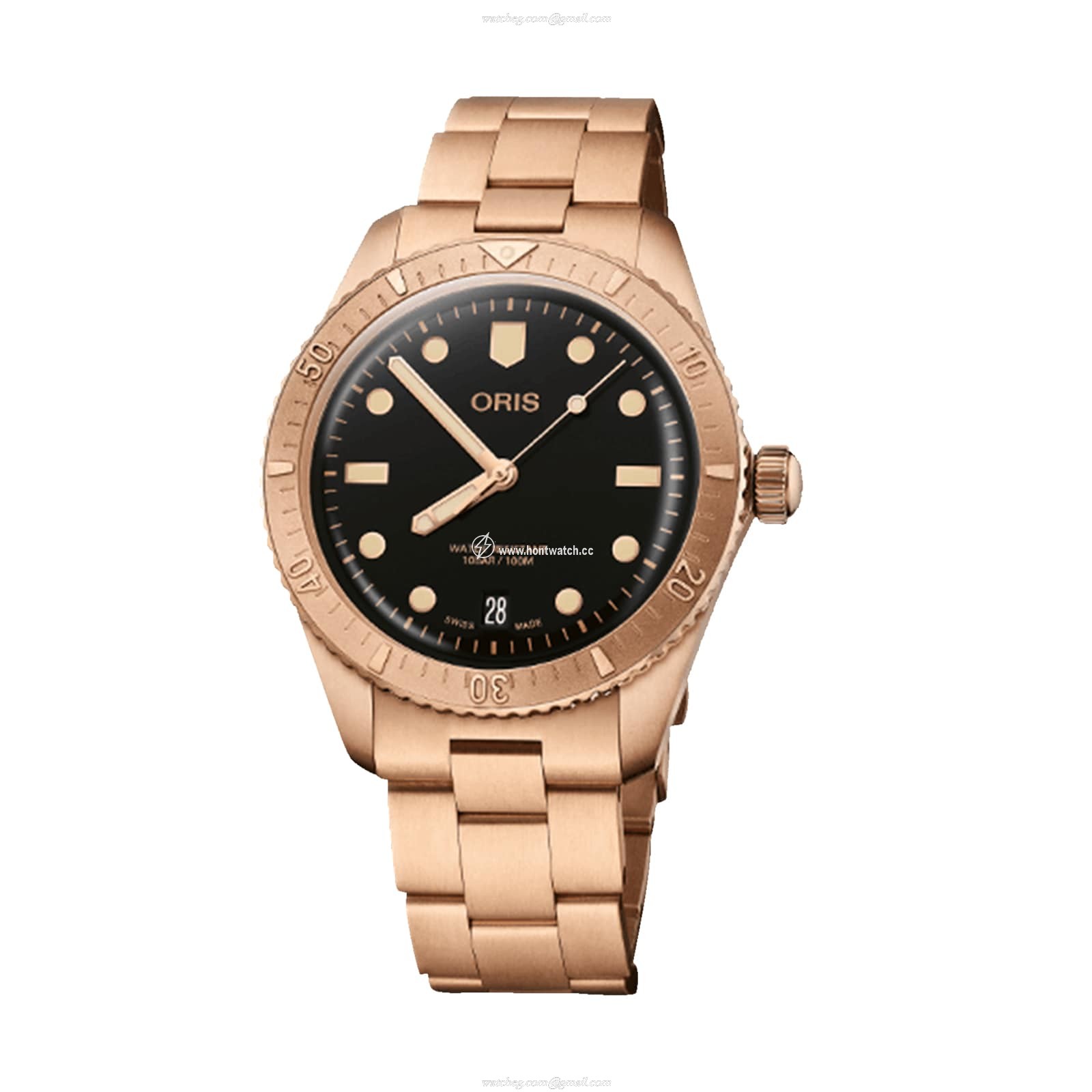 Oris Divers Bronze Automatic Black Dial 38mm - Replica Watch