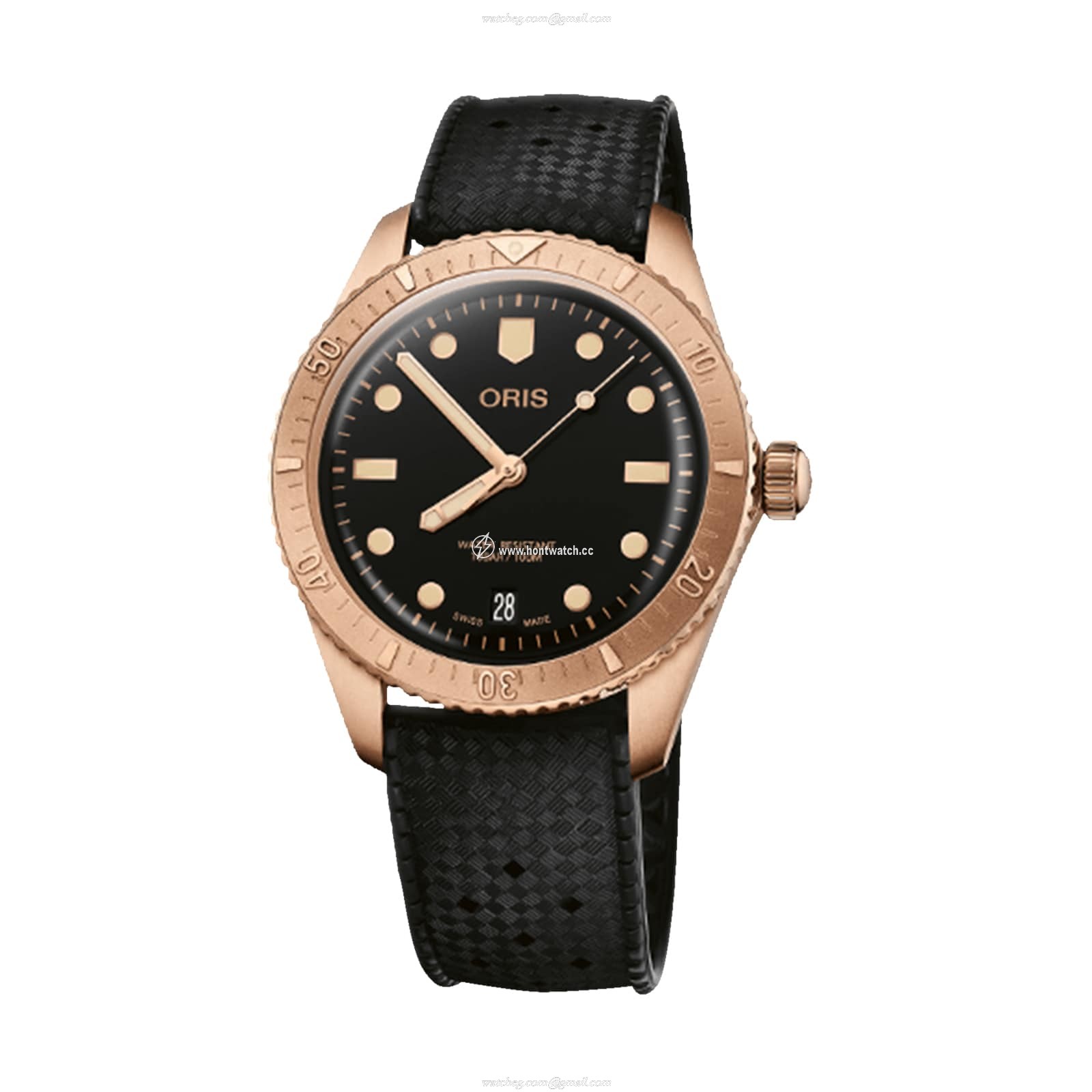 Oris Divers 01 733 7771 3154-07 Bronze Automatic Black Replica Watch | 38mm