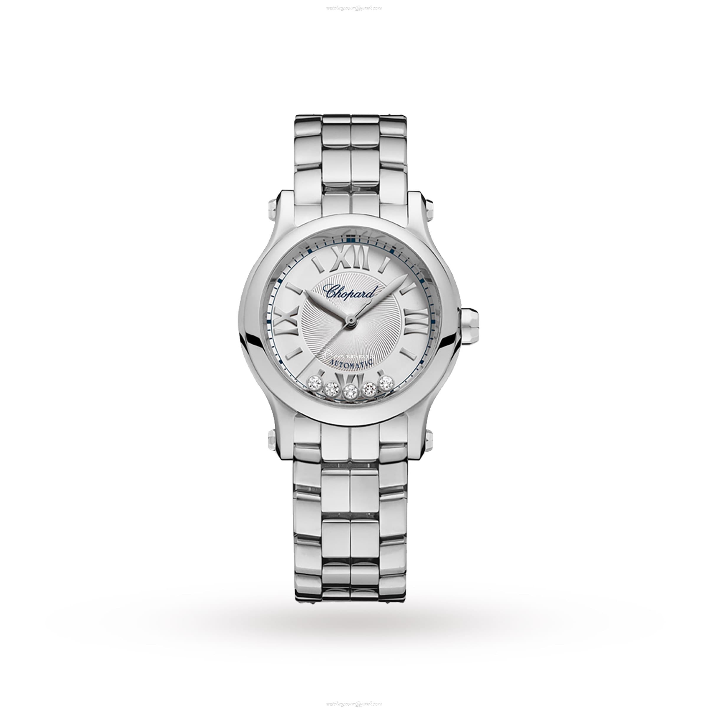 Chopard Happy Sport Automatic Watch | 30mm Stainless Steel | Silver Dial